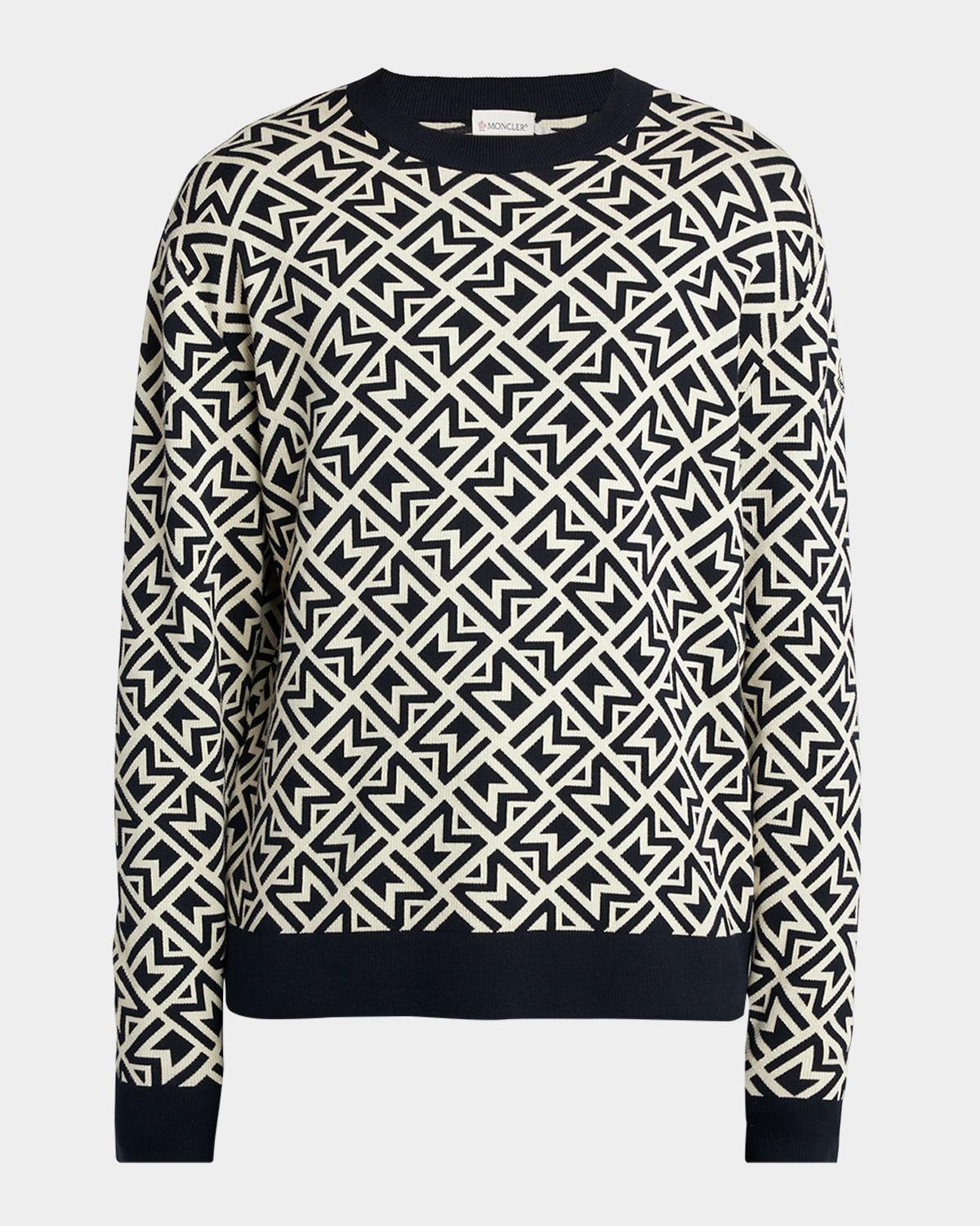 Mens Monogram Patterned Sweater Product Image