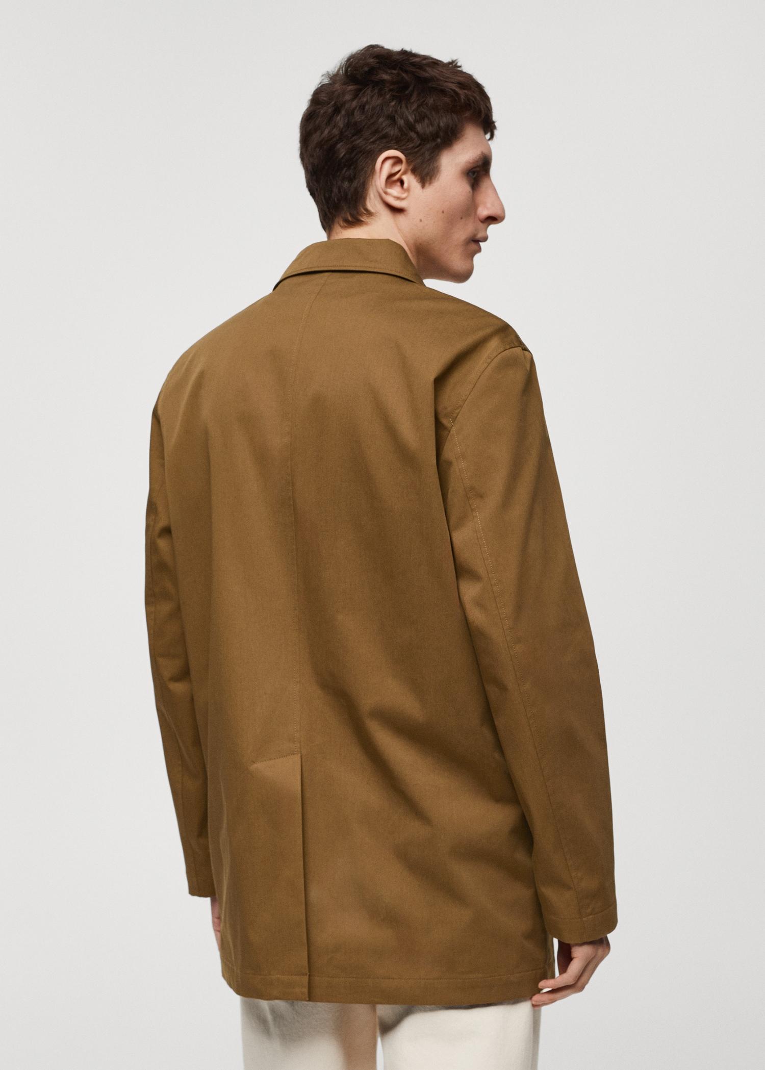 Relaxed-fit cotton jacket - Men | MANGO USA Product Image