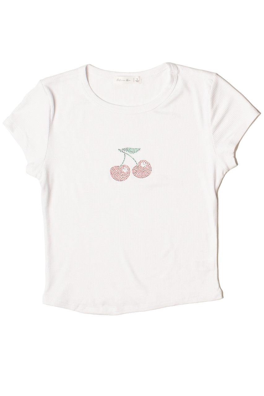 Rhinestone Cherry Tee Product Image