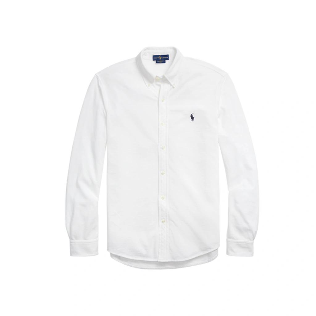 POLO RALPH LAUREN Long-sleeved Button-down Shirt With Tailored Fit In White Product Image