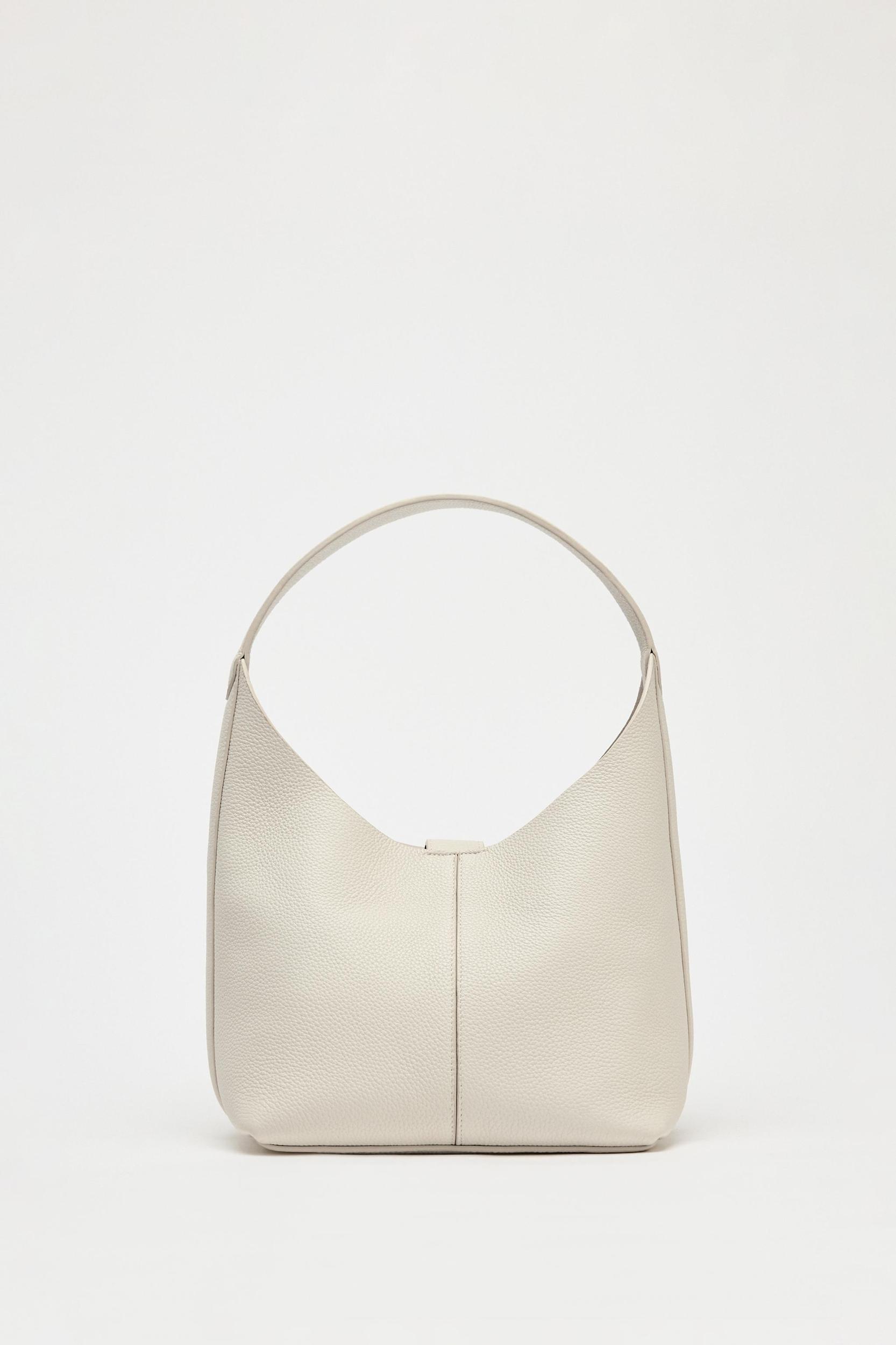 GRAINED LEATHER BUCKET BAG Product Image
