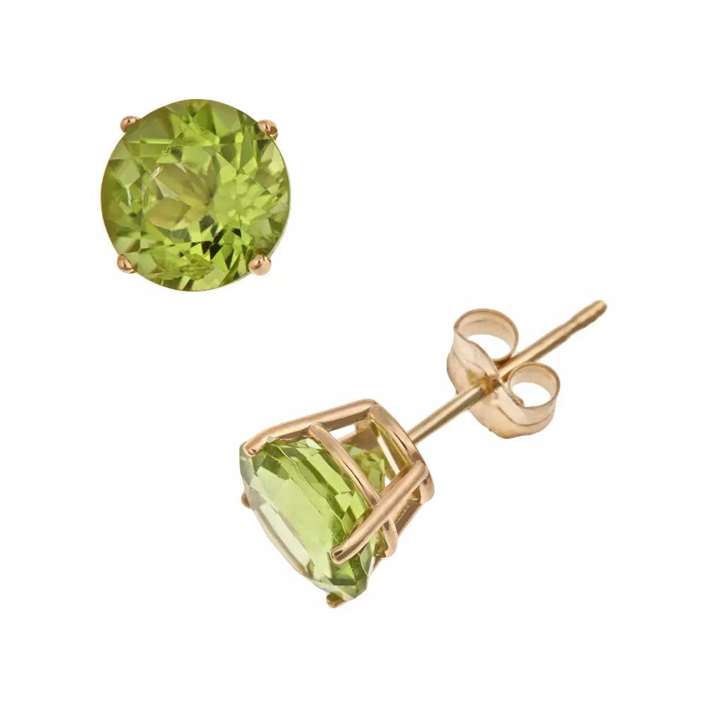 Celebration Gems 14k Gold African Amethyst Stud Earrings, Women's, Purple Product Image