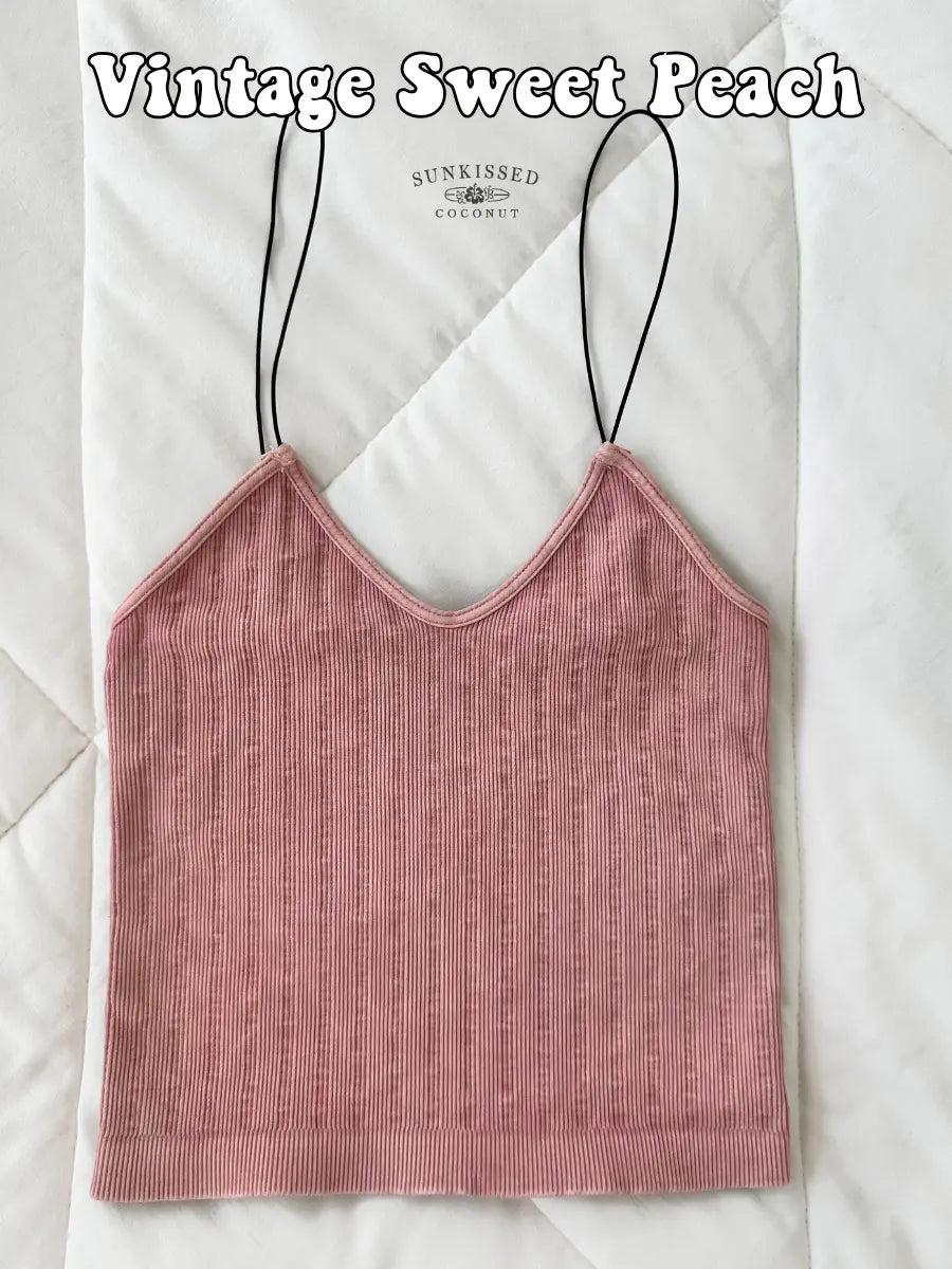 Tropical Vintage Ribbed Seamless Nikibiki Tanktops Product Image