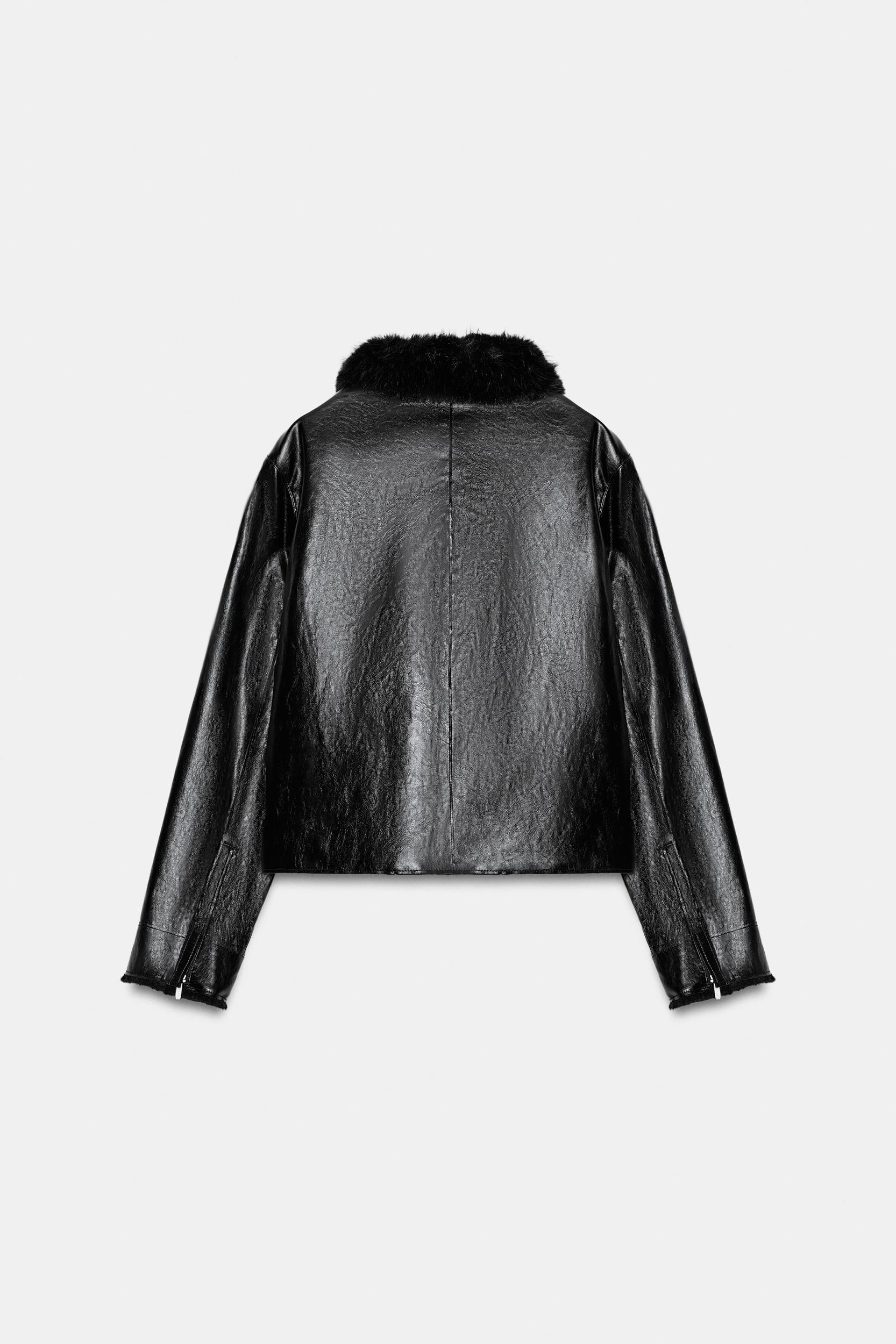 ZW COLLECTION FAUX LEATHER JACKET Product Image