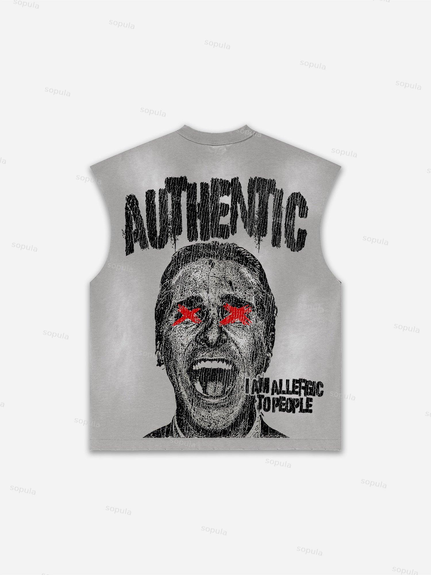 Men's Washed Saint Graphic Child Of God Print Tank Top Product Image