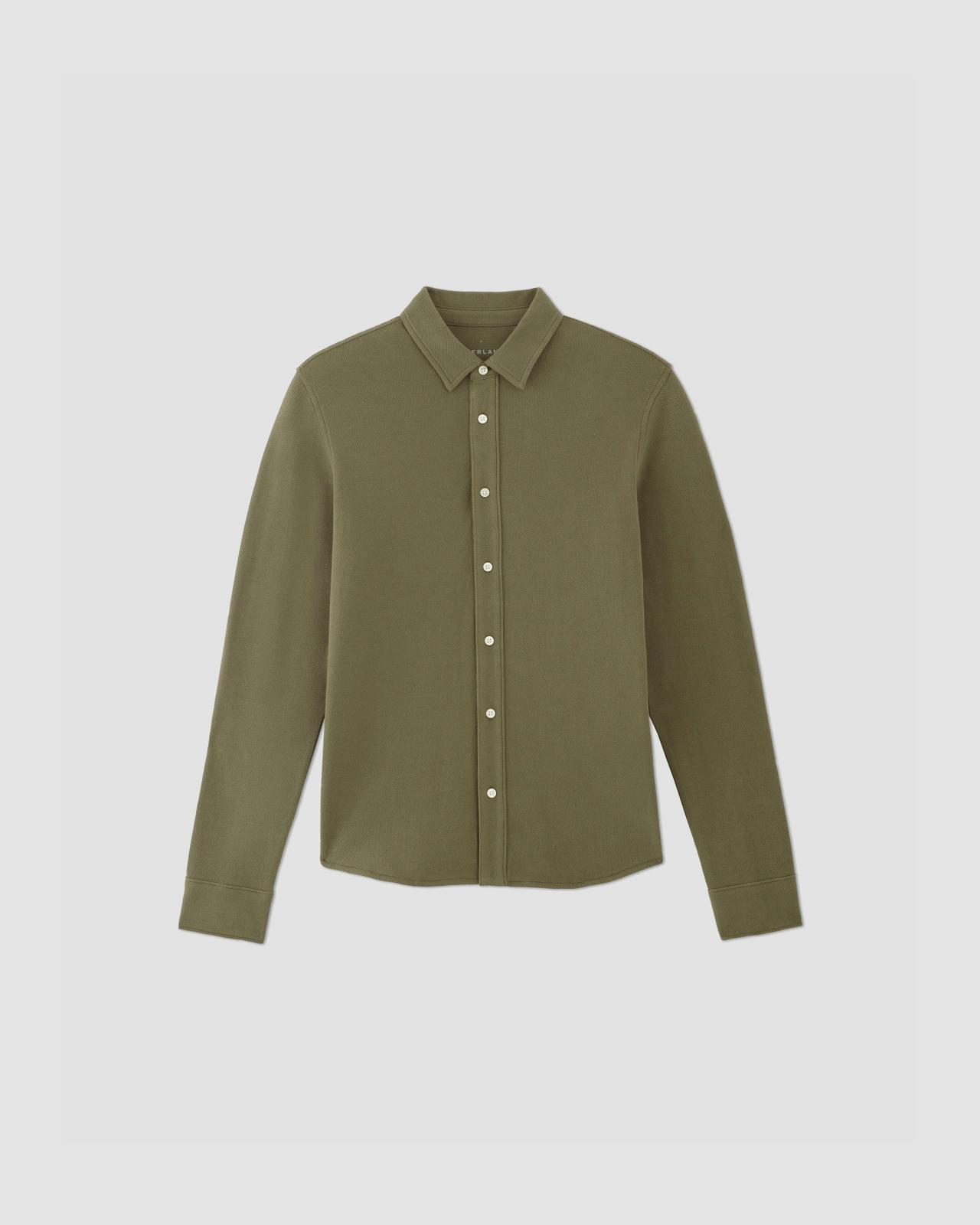 Mens Long-Sleeve Pique Shirt by Everlane Product Image