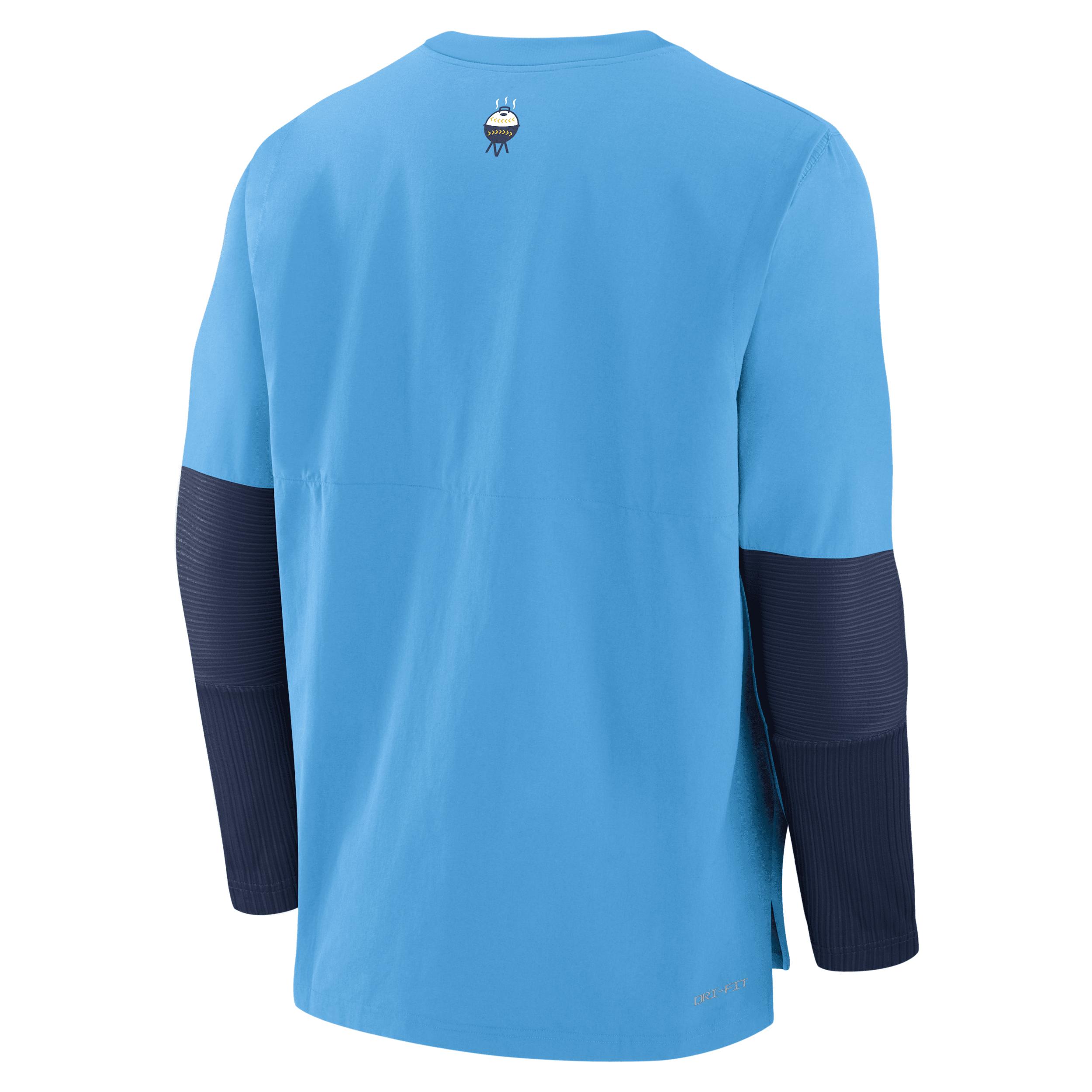 Milwaukee Brewers Authentic Collection City Connect Player Nike Men's Dri-FIT MLB Pullover Jacket Product Image