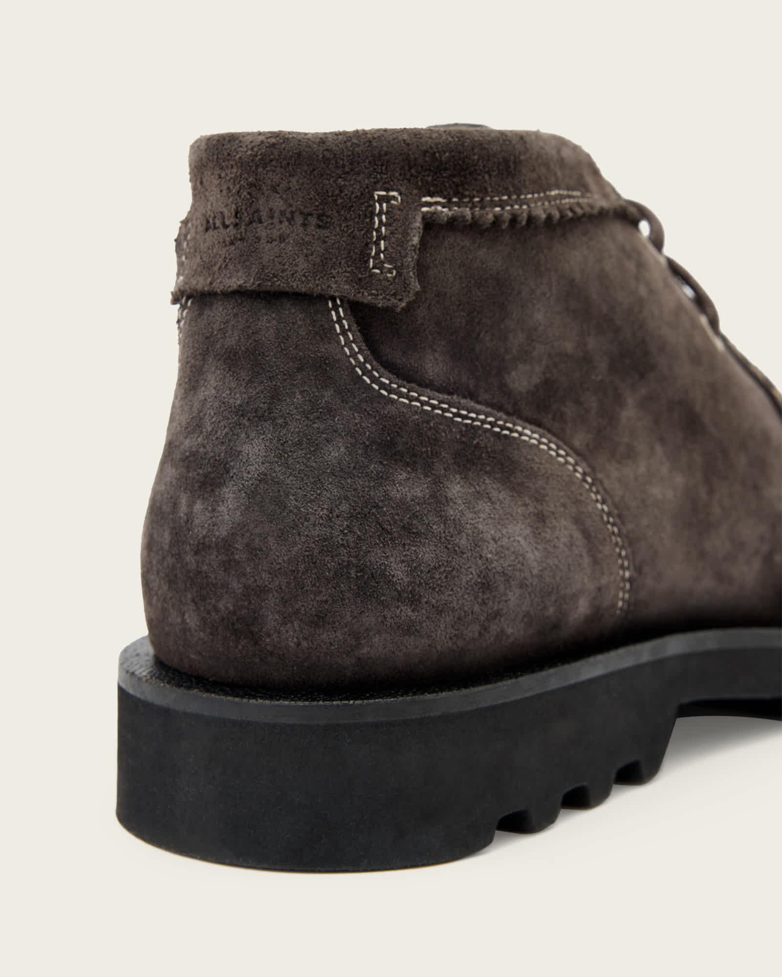 Skiff Suede Boots Warm Grey | ALLSAINTS US Product Image