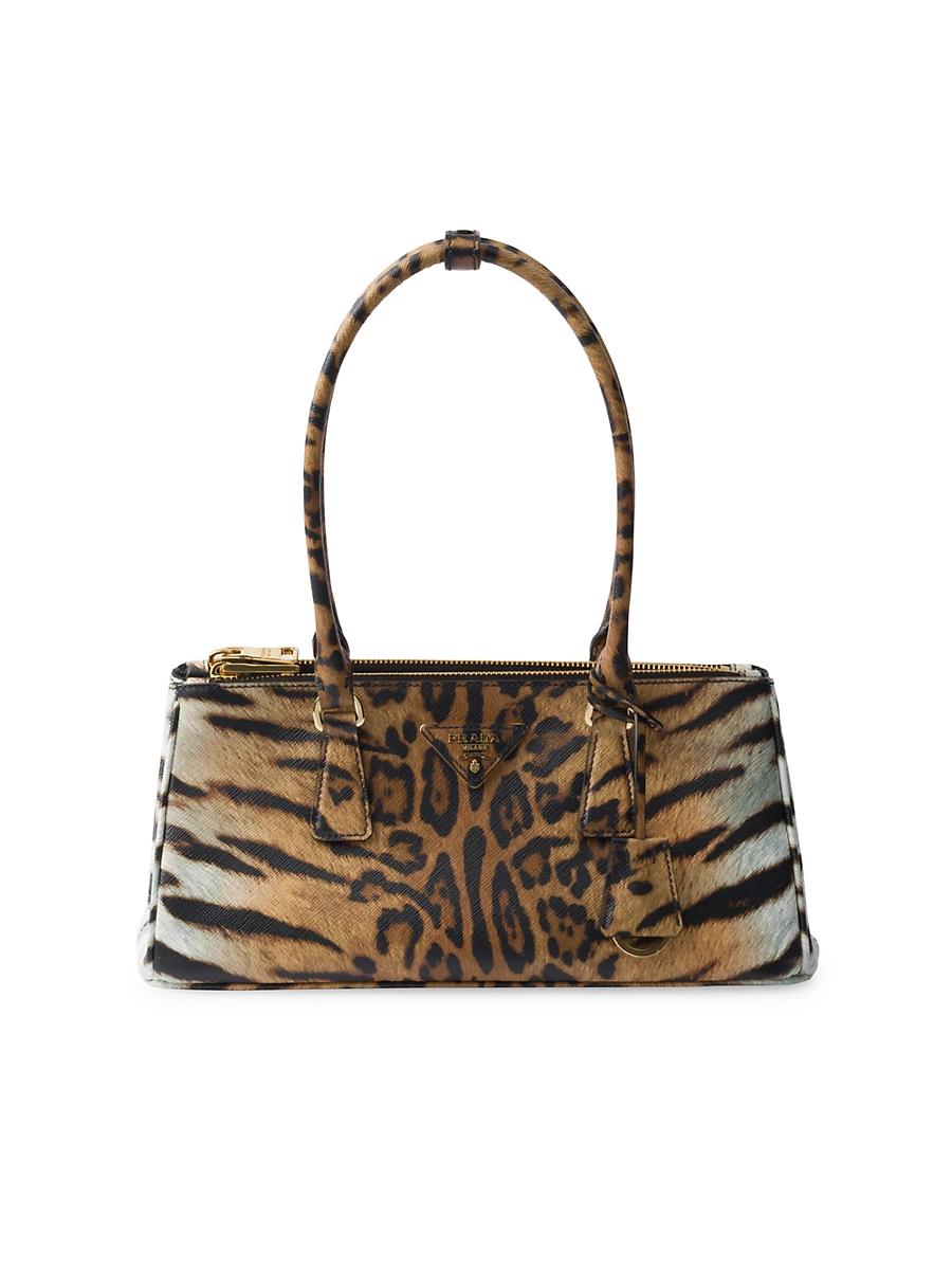 Womens Galleria Medium Printed Saffiano Leather Top Handle Bag Product Image