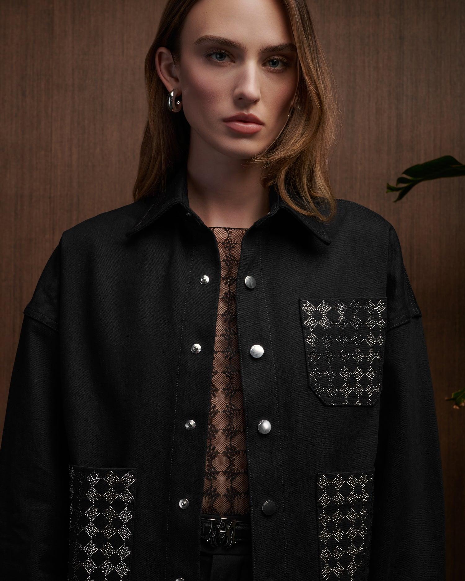 WOMEN - WOMEN'S MA QUAD CRYSTAL WORKWEAR JACKET - Black Female Product Image