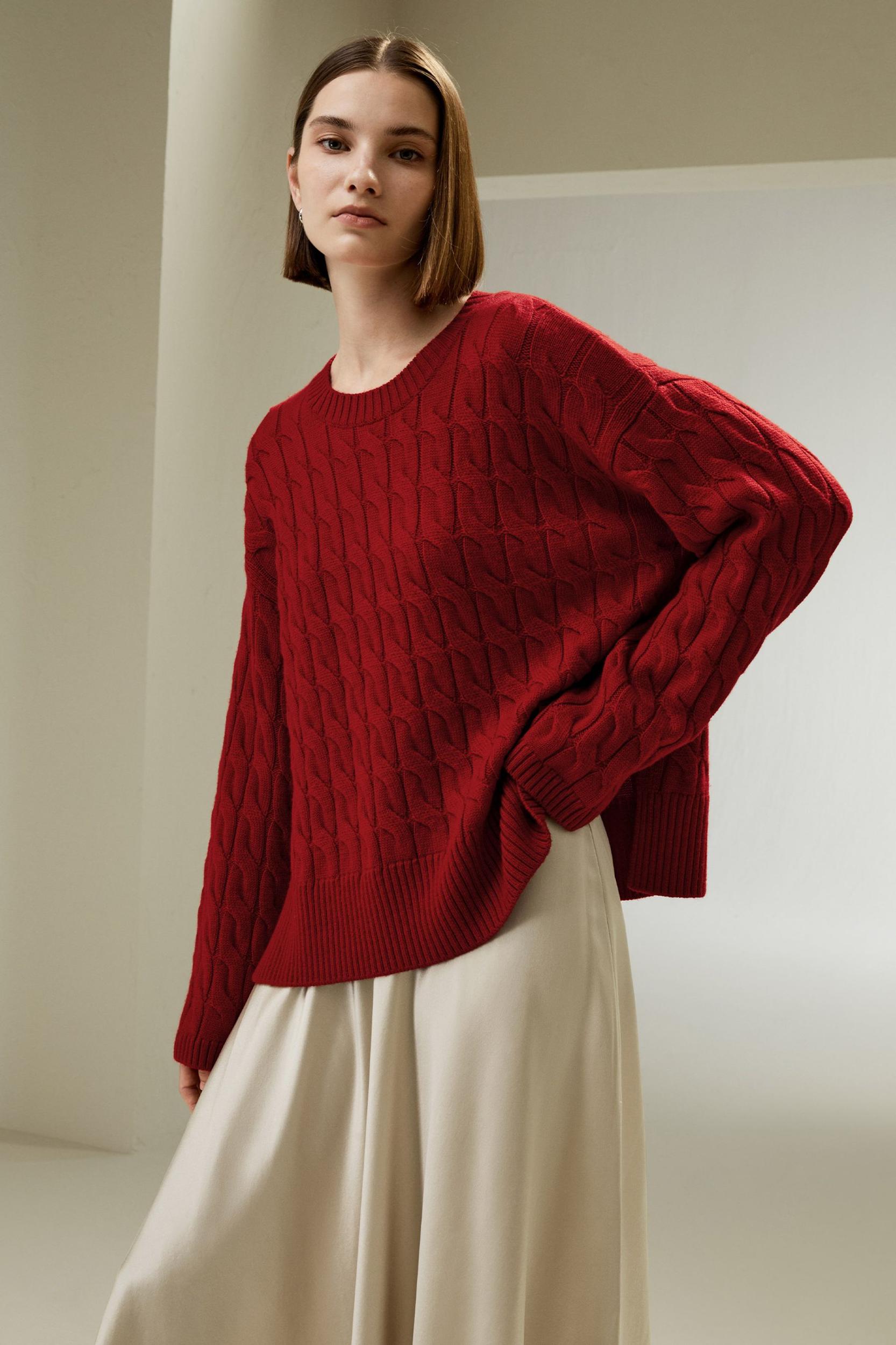 Ultrafine Merino Wool Crewneck Sweater Product Image