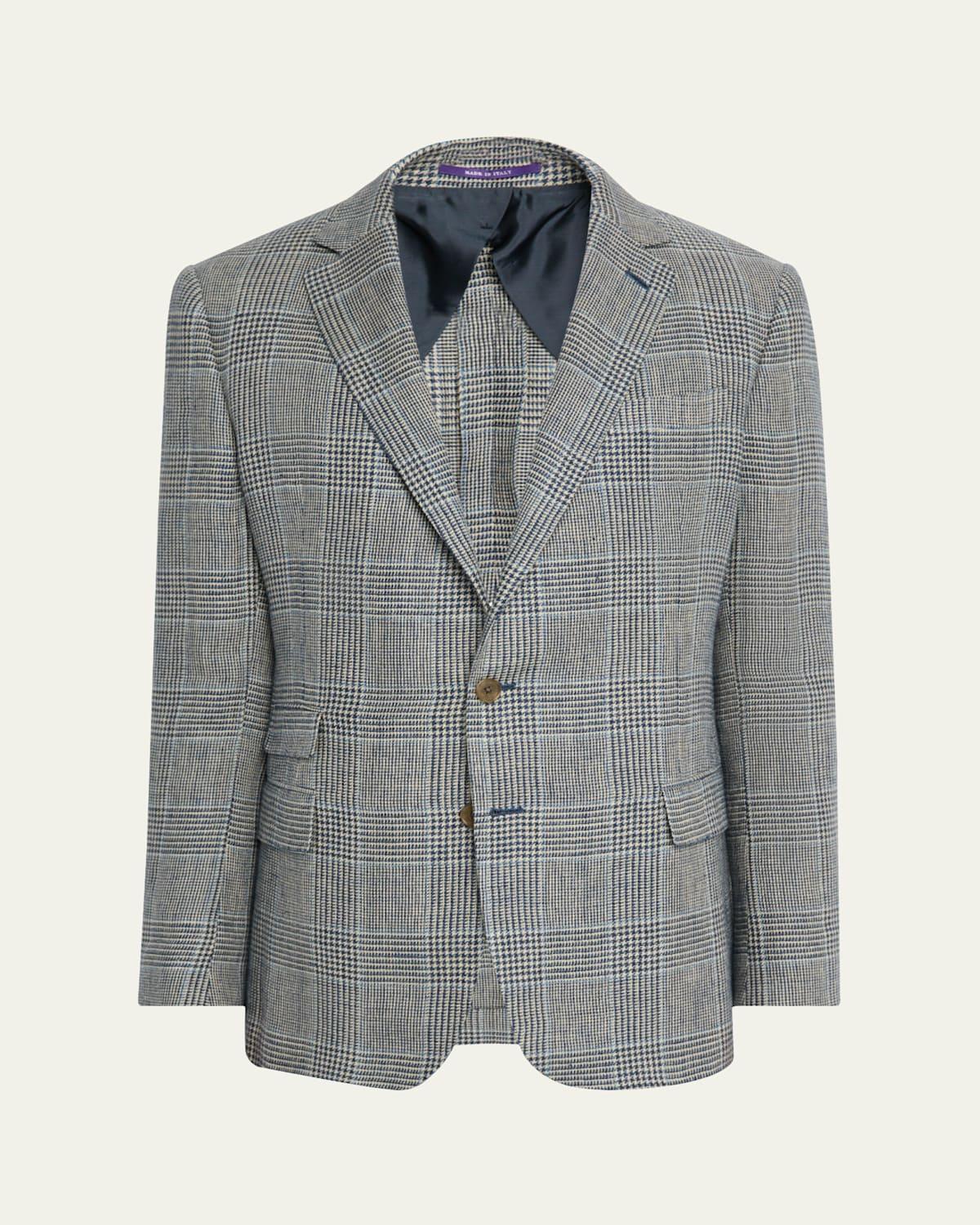 Men's Kent Glen Plaid Linen Sport Coat Product Image