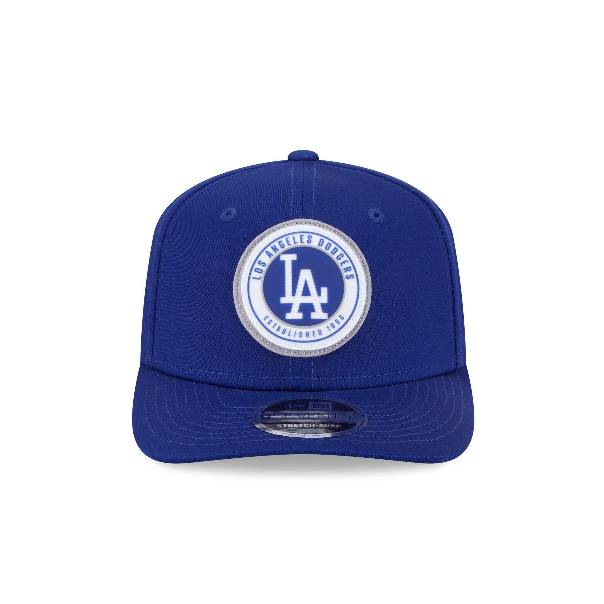 Los Angeles Dodgers Circle Patch 9SEVENTY Stretch-Snap Hat Male Product Image