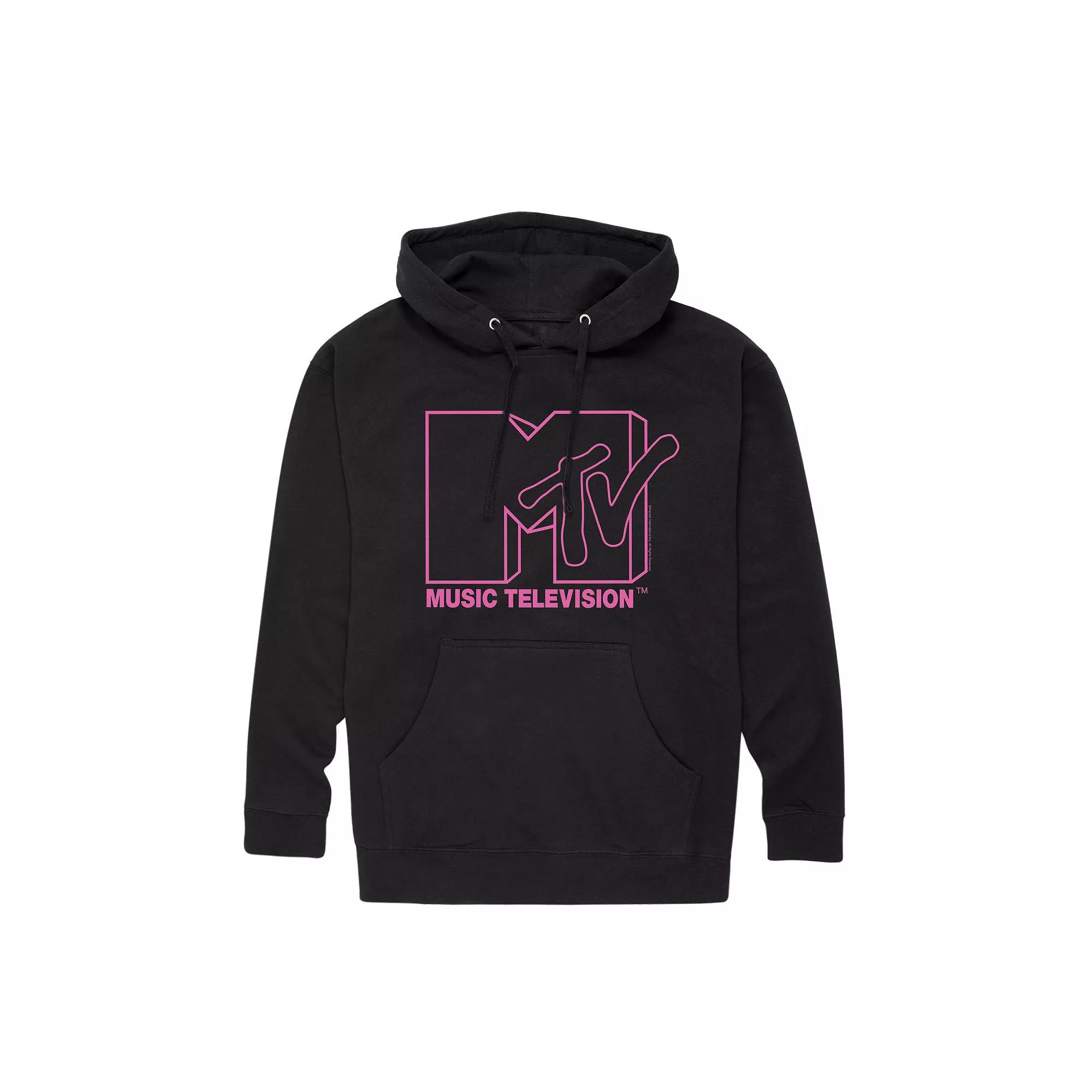 Men's MTV Classic Logo Pink Hoodie,  Product Image