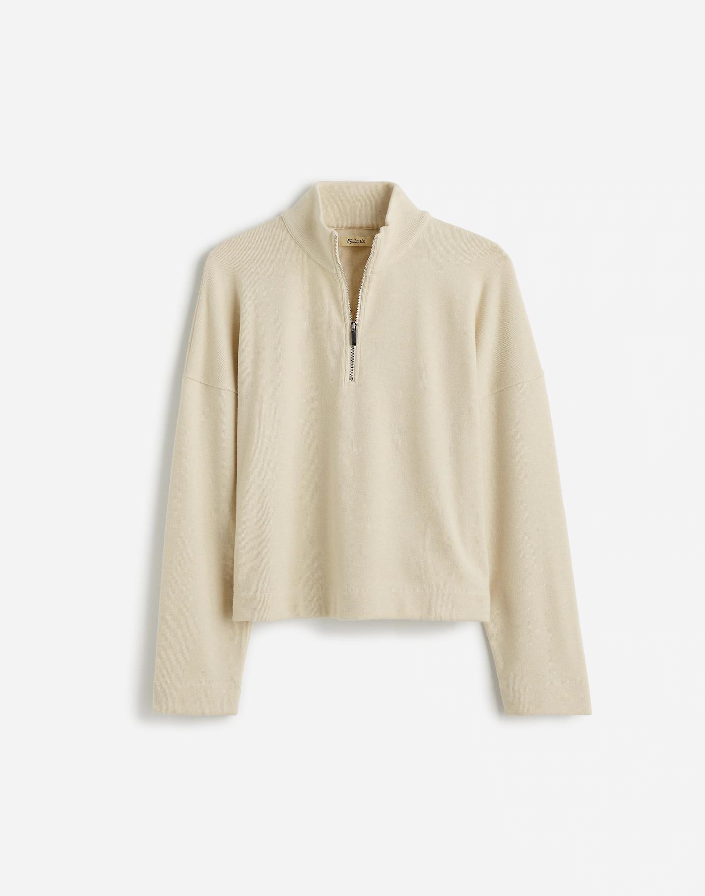 Quarter-Zip Pullover Top Product Image