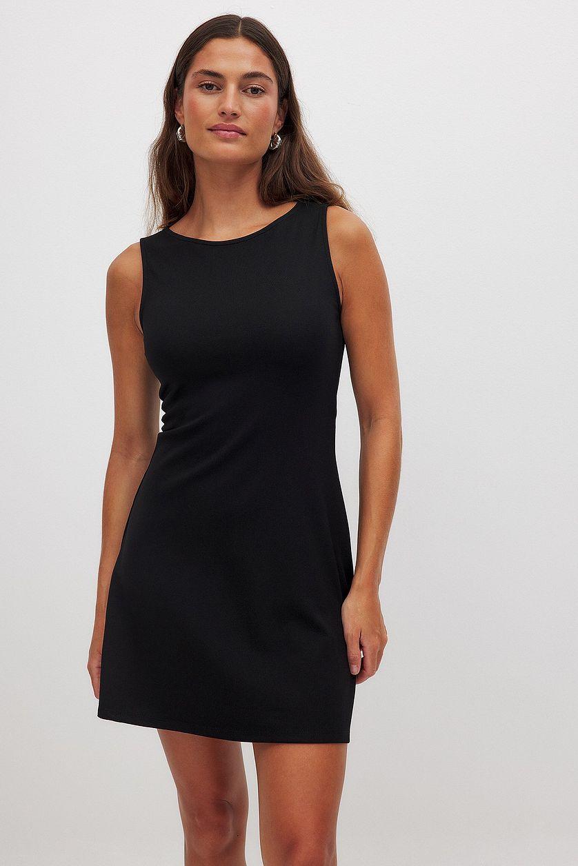 Sleeveless Flare Punto Dress Product Image