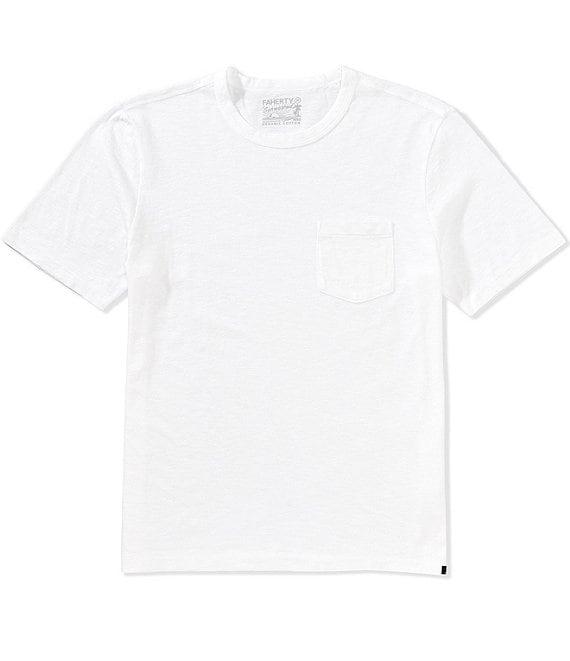 Faherty Sunwashed Organic Cotton Pocket Short Sleeve T-Shirt Product Image