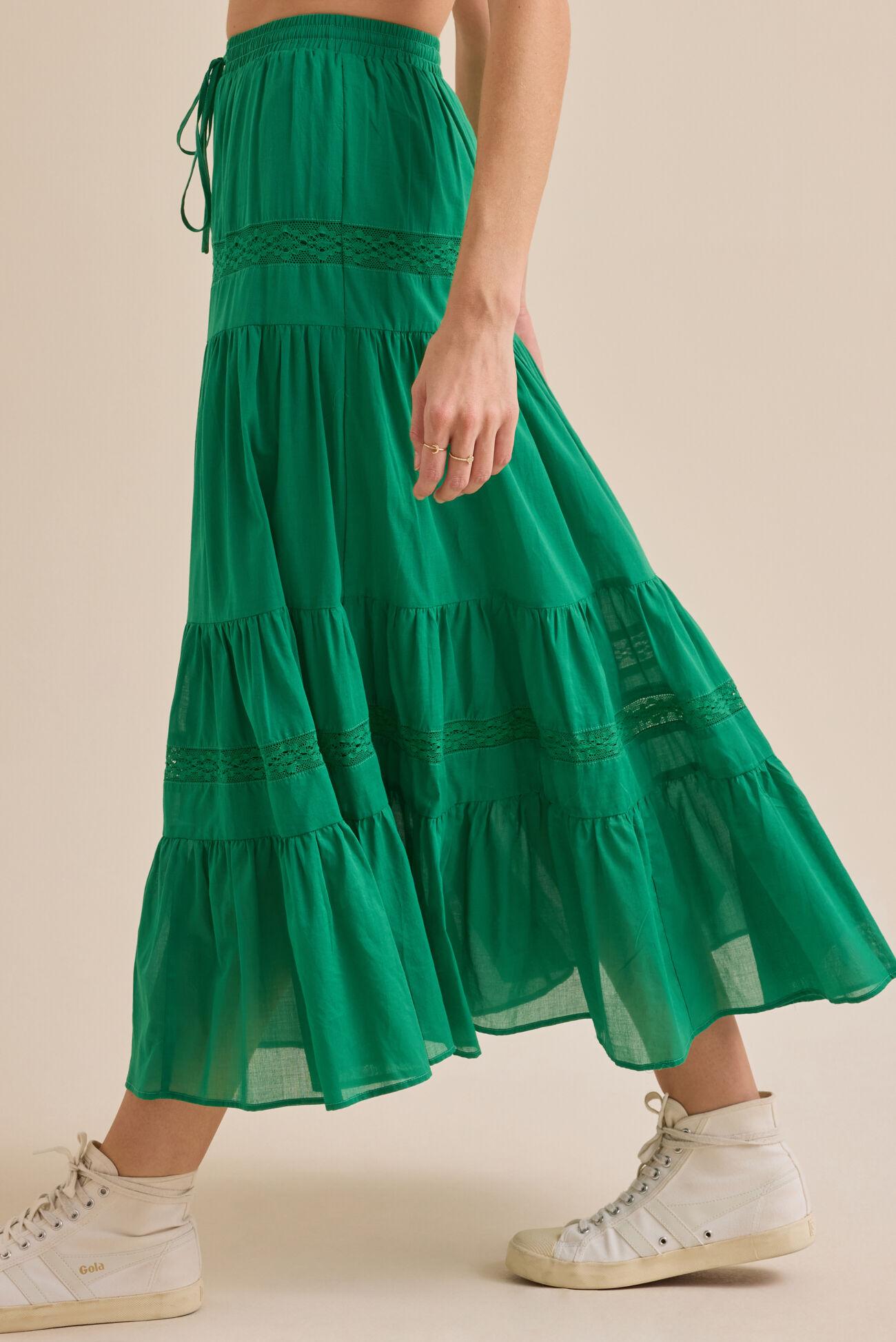Austin Lace Midi Skirt Product Image