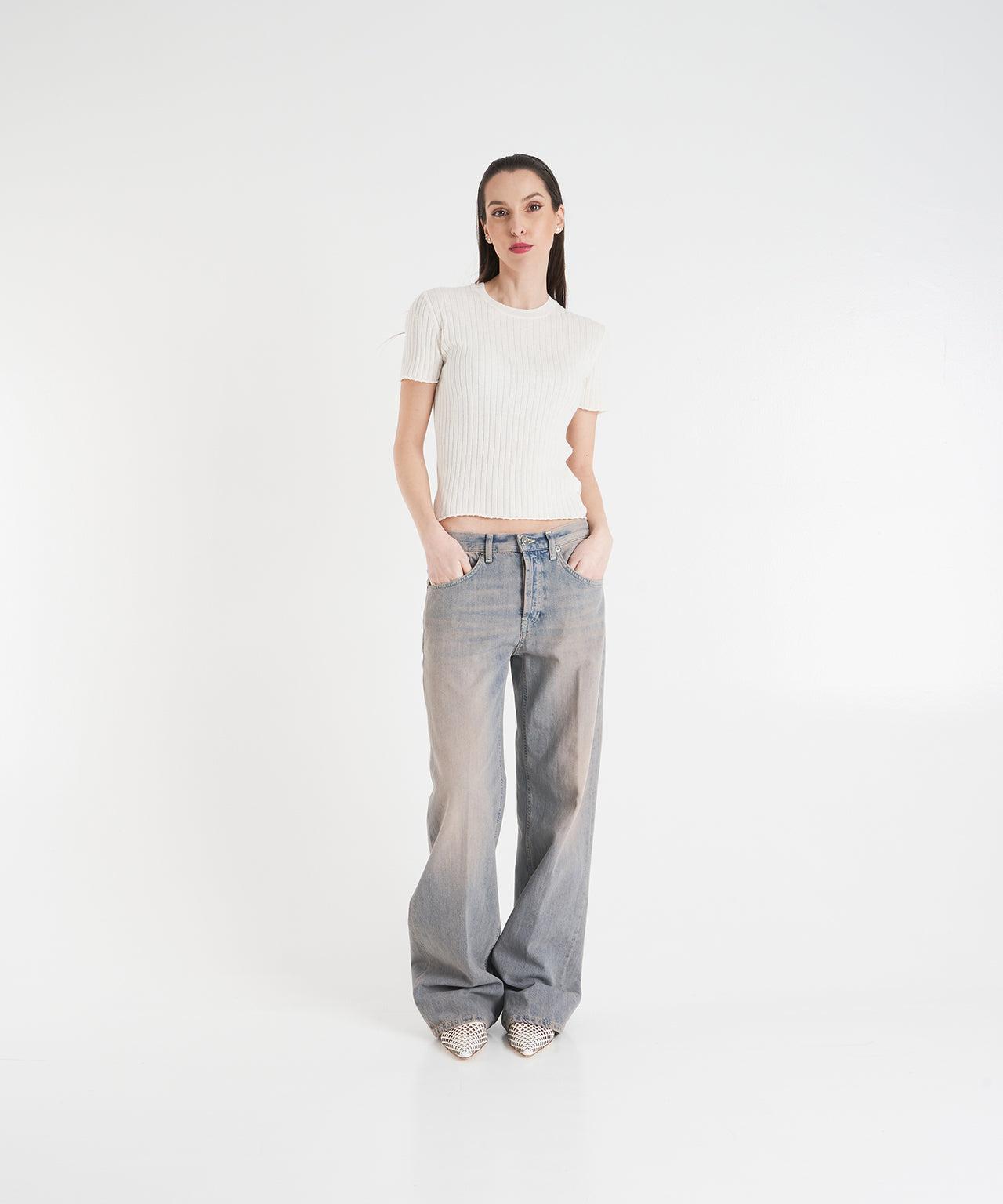 Knit t-shirt Product Image