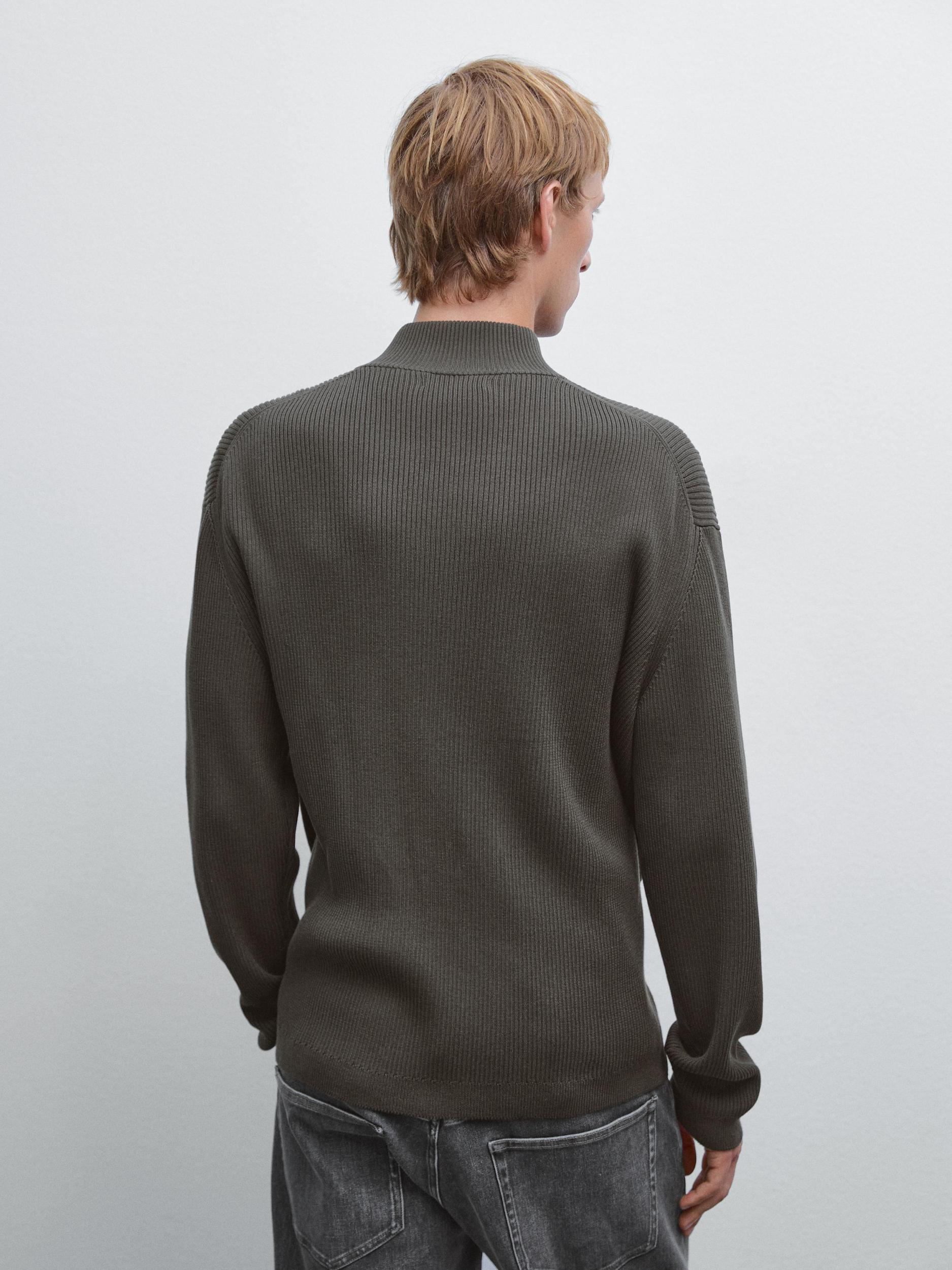 100% cotton zip cardigan Product Image