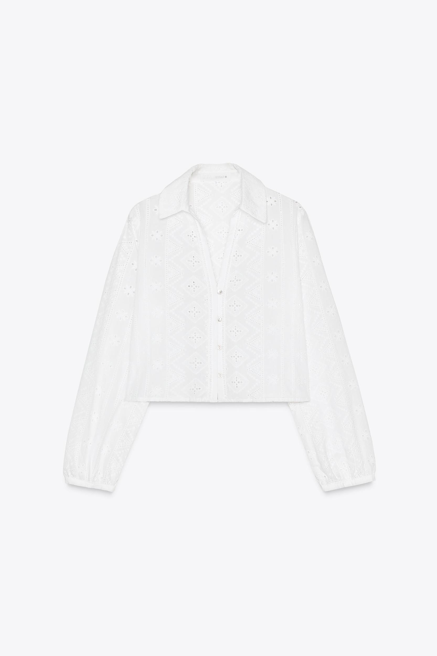 OPENWORK EMBROIDERY SHIRT Product Image