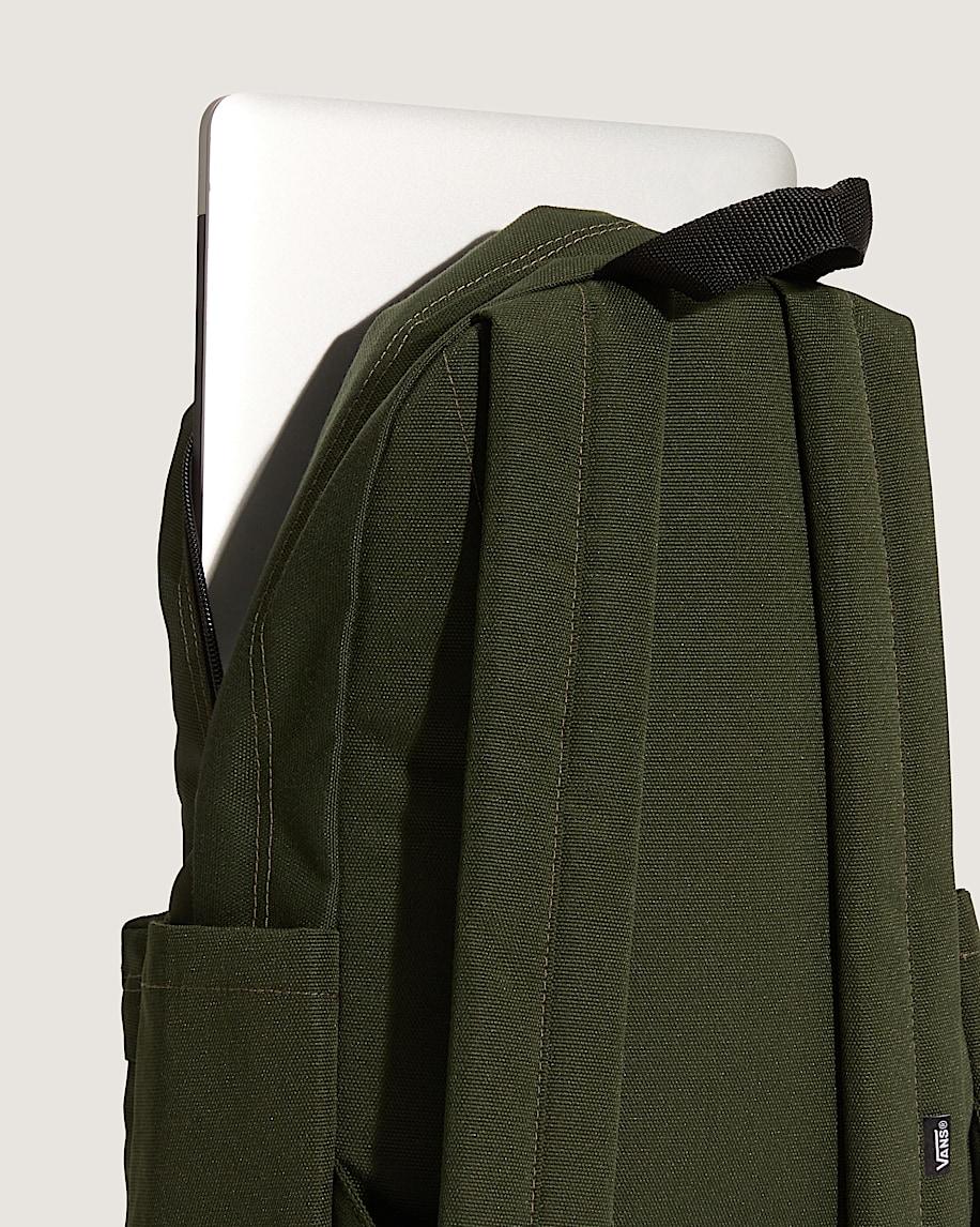 Kids Old Skool Grom Backpack in Dried Kelp Green| Vans US Product Image