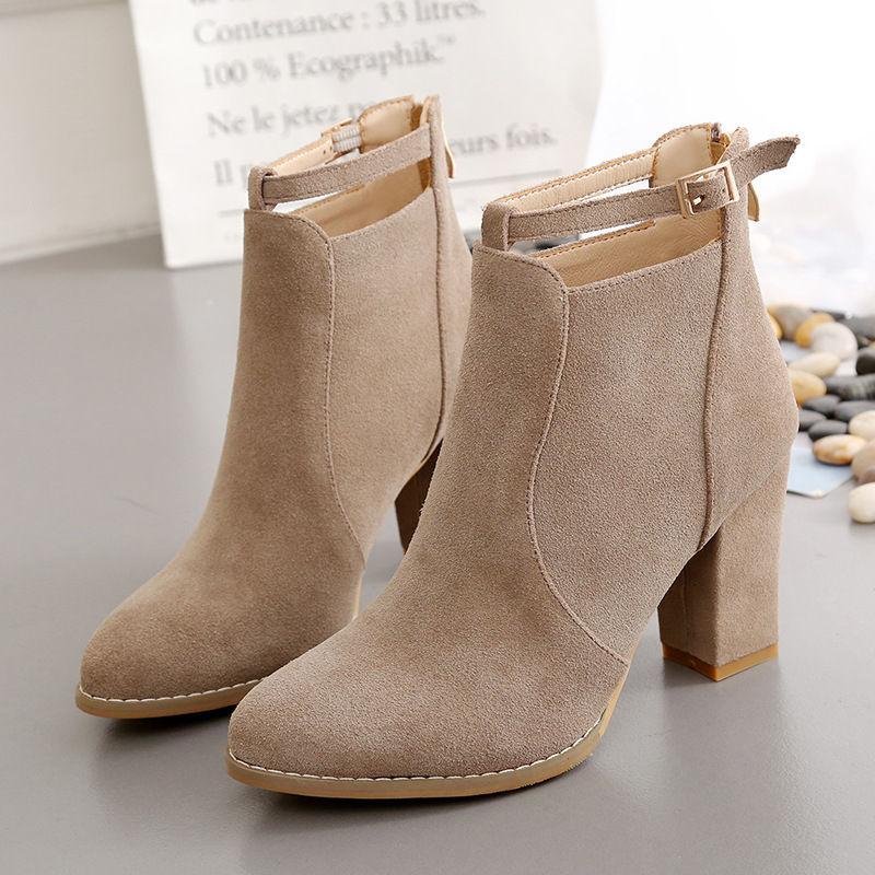 Block Heel Ankle Boots Product Image