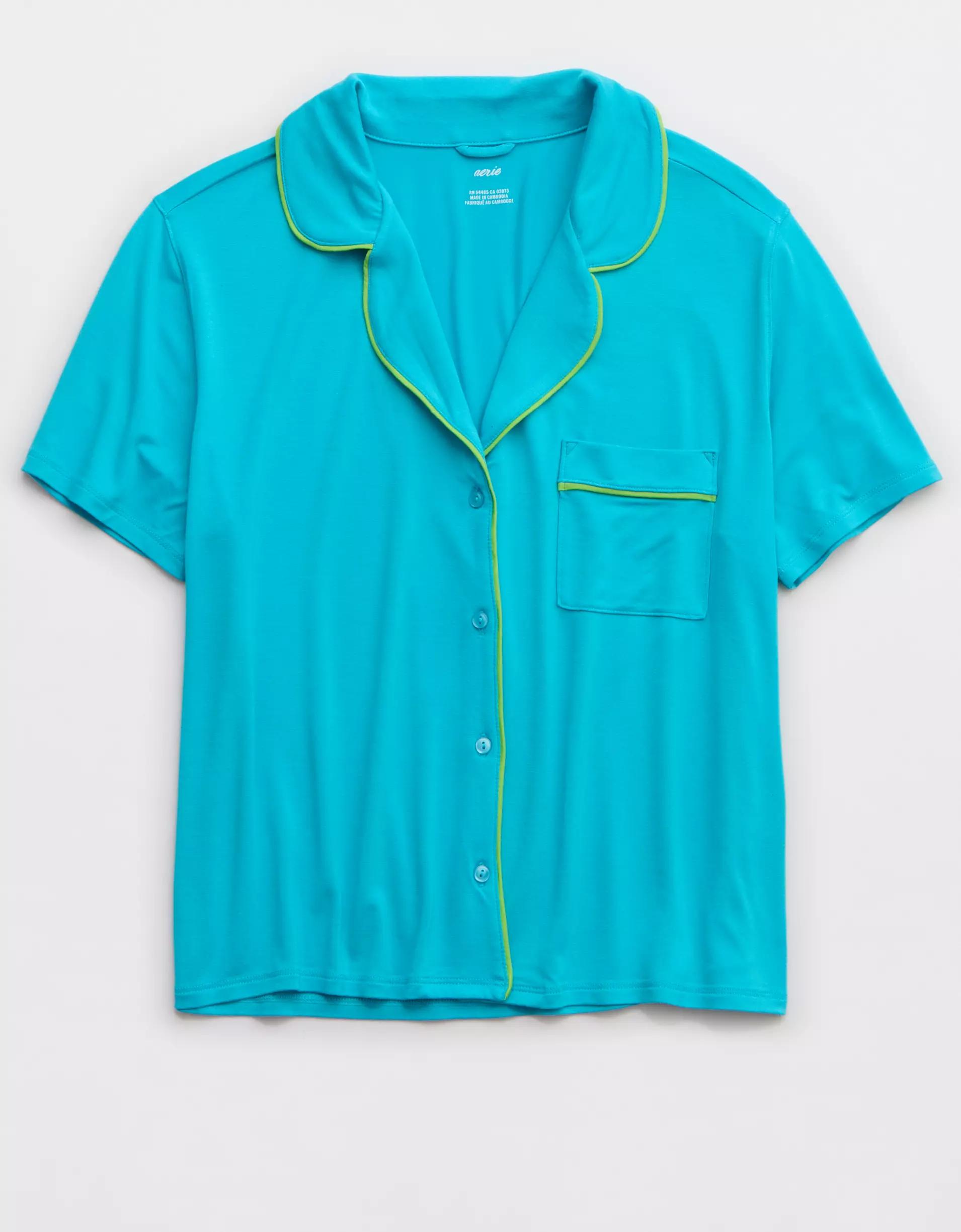 Aerie Real Soft® Short Sleeve Pajama Shirt Product Image