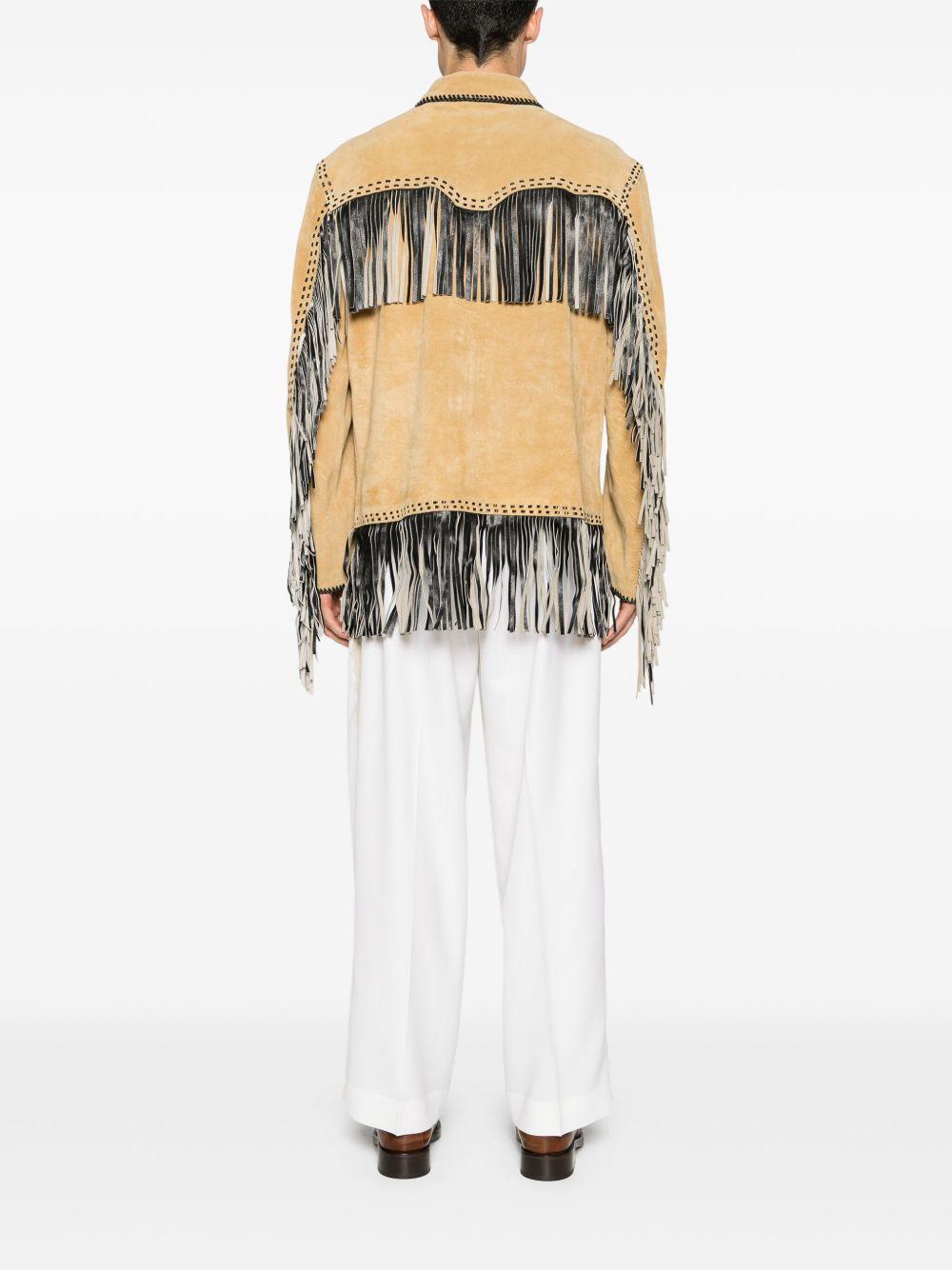 Appalachian fringed suede jacket Product Image