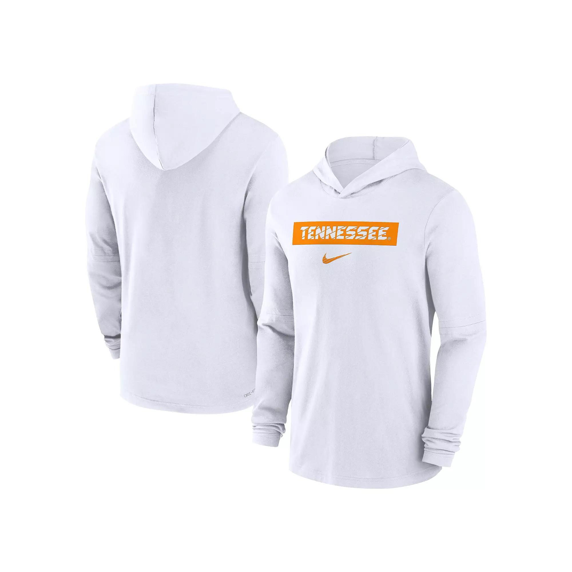 Men's Nike White Tennessee Volunteers Sideline Hoodie Performance Long Sleeve T-Shirt, Size: Small Product Image