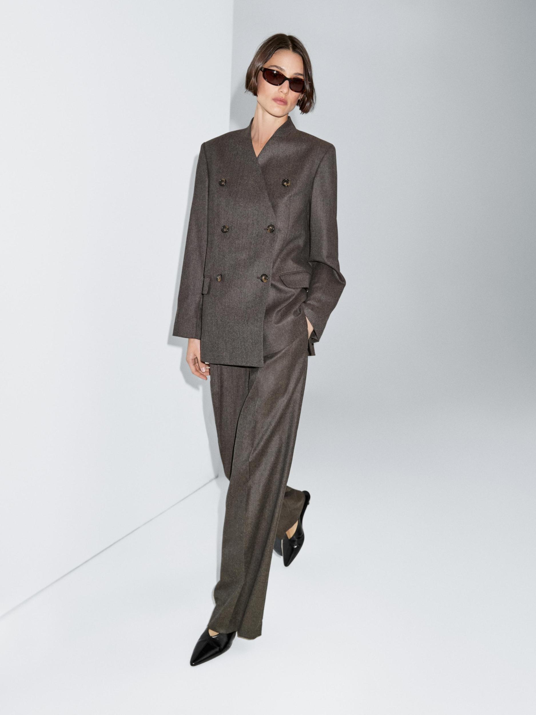 100% wool melange suit blazer Product Image