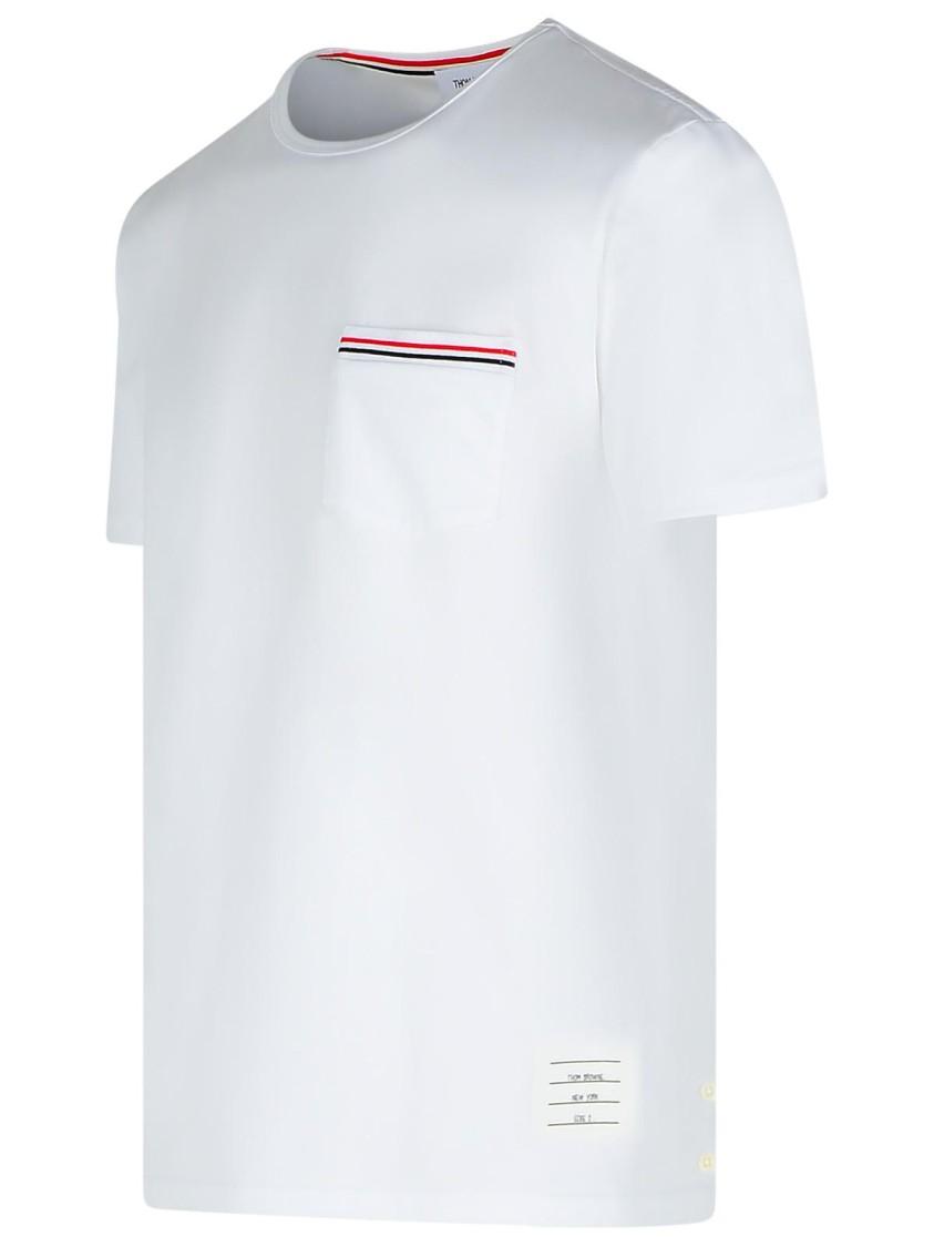 THOM BROWNE Oversized Pocket T-shirt Clothing In White Product Image