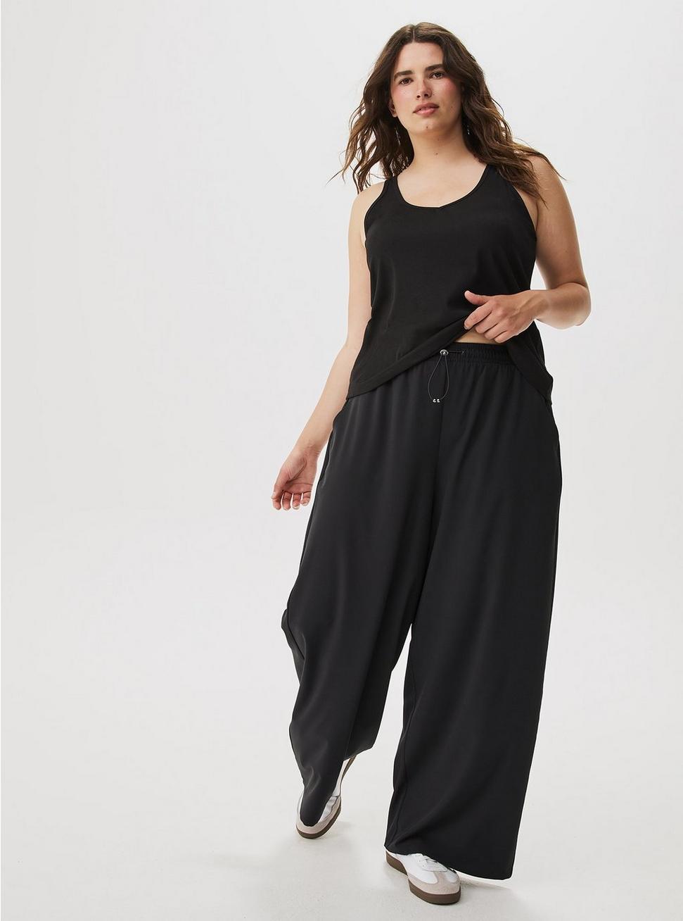 Stretch Woven Wide-Leg Active Pant Product Image