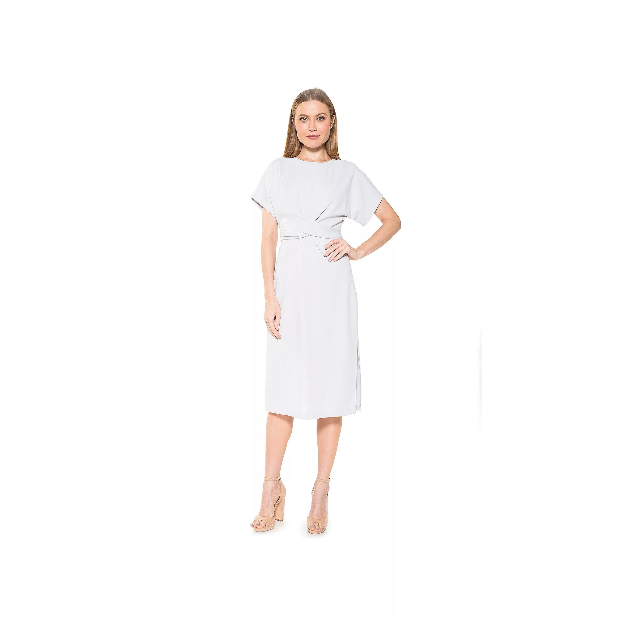 Women's ALEXIA ADMOR Knot-Waist Midi Shift Dress,  Product Image