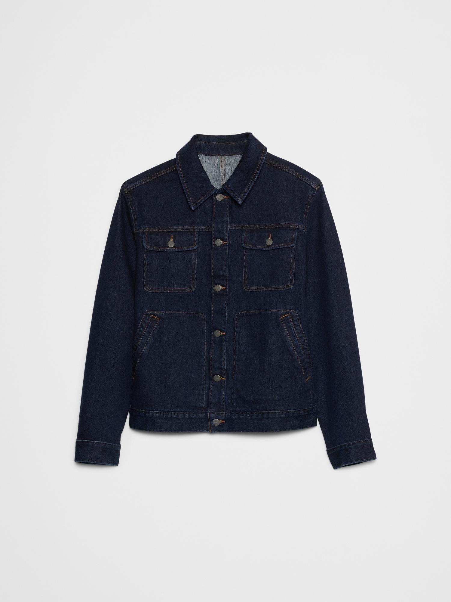 Denim Jean Trucker Jacket Product Image