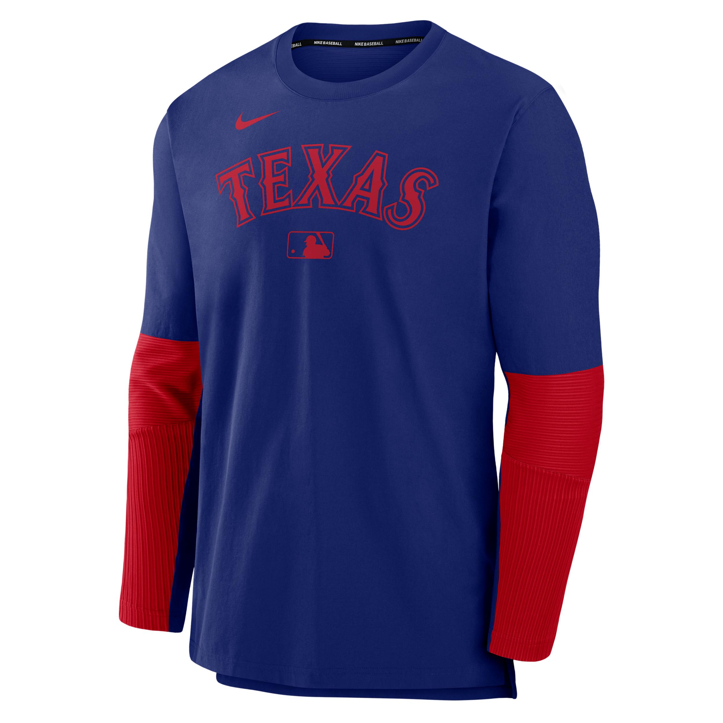 Texas Rangers Authentic Collection Player Nike Men's Dri-FIT MLB Pullover Jacket Product Image