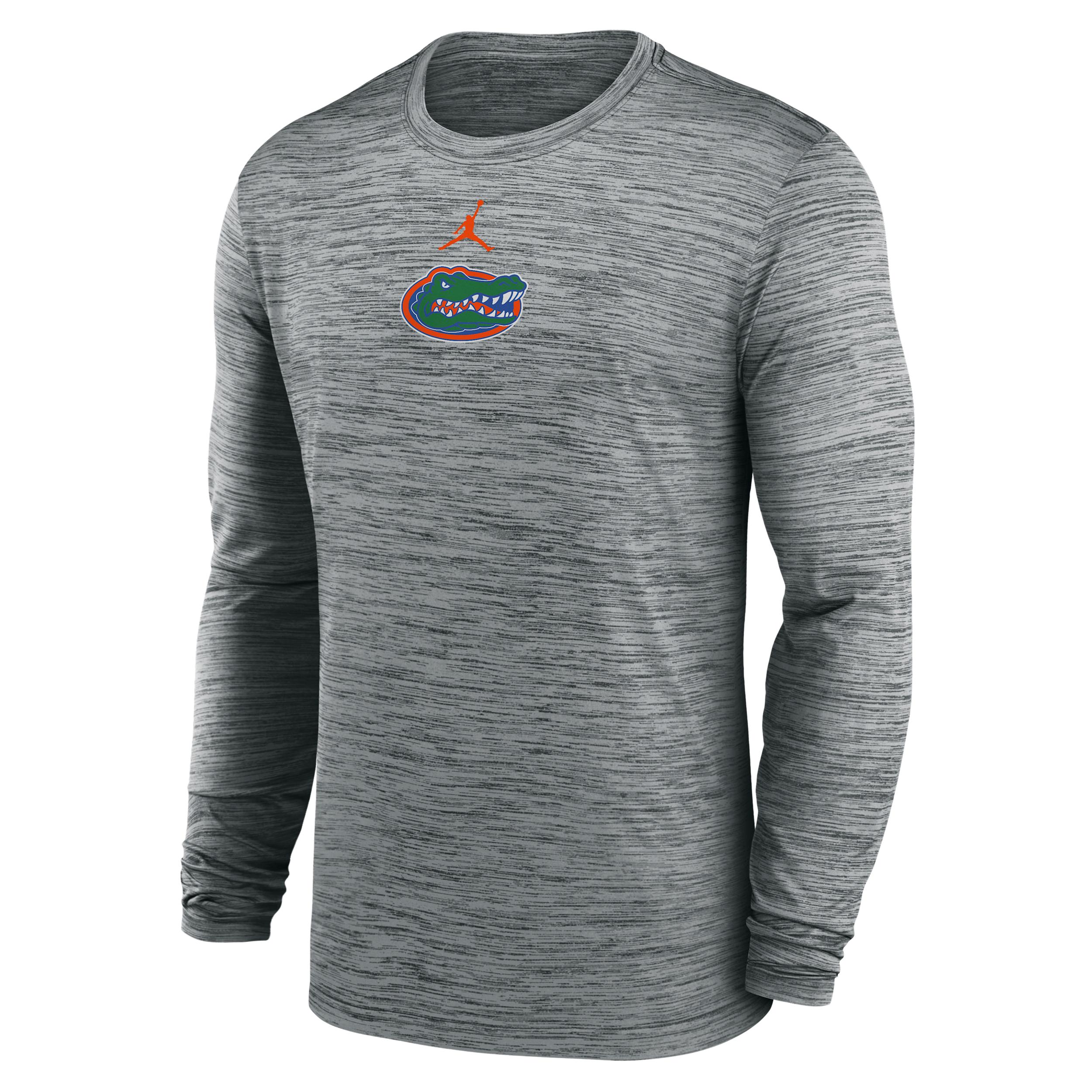 Men's Florida Sideline Velocity Jordan Brand Dri-FIT College Long-Sleeve T-Shirt Product Image