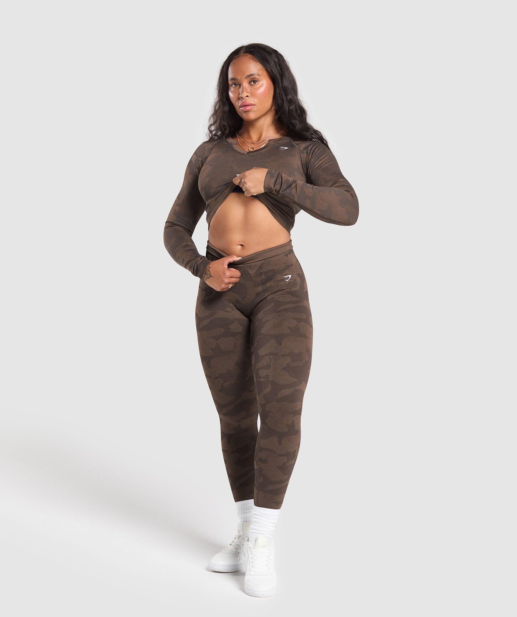Adapt Camo Long Sleeve Crop Top Product Image