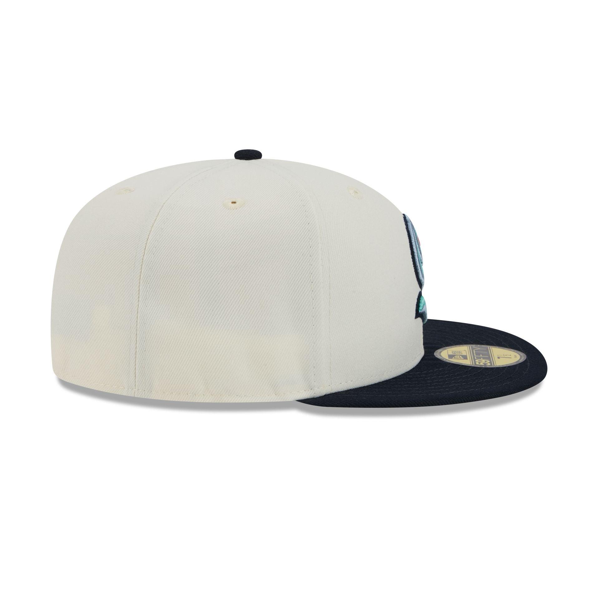 Seattle Kraken Chrome White 59FIFTY Fitted Hat Male Product Image