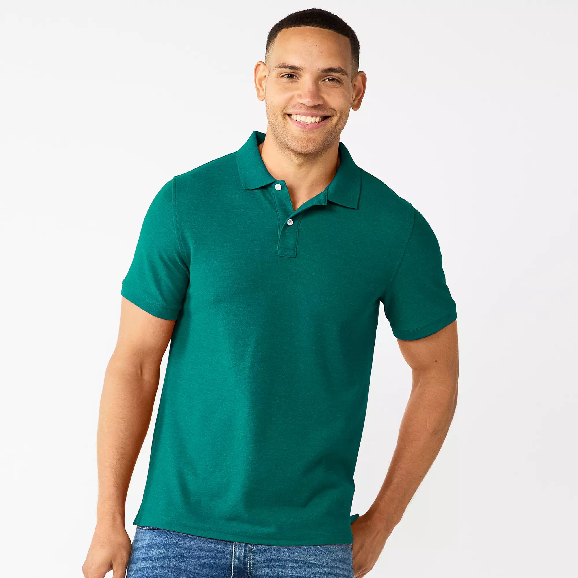 Men's Sonoma Goods For Life® Short Sleeve Pique Polo,  Product Image