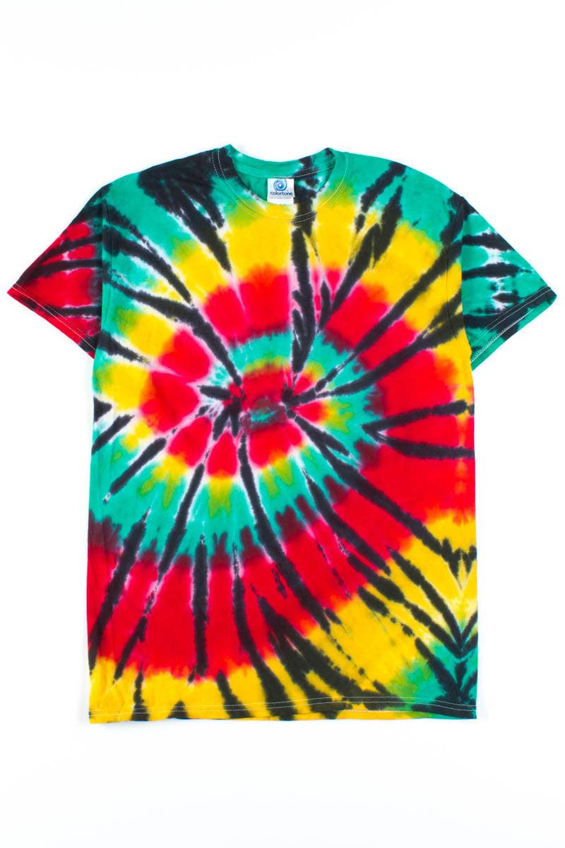 Rasta Swirl Tie Dye Shirt Product Image