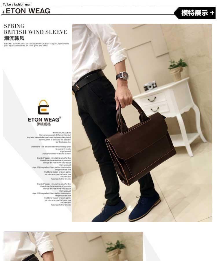 Faux Leather Briefcase Product Image