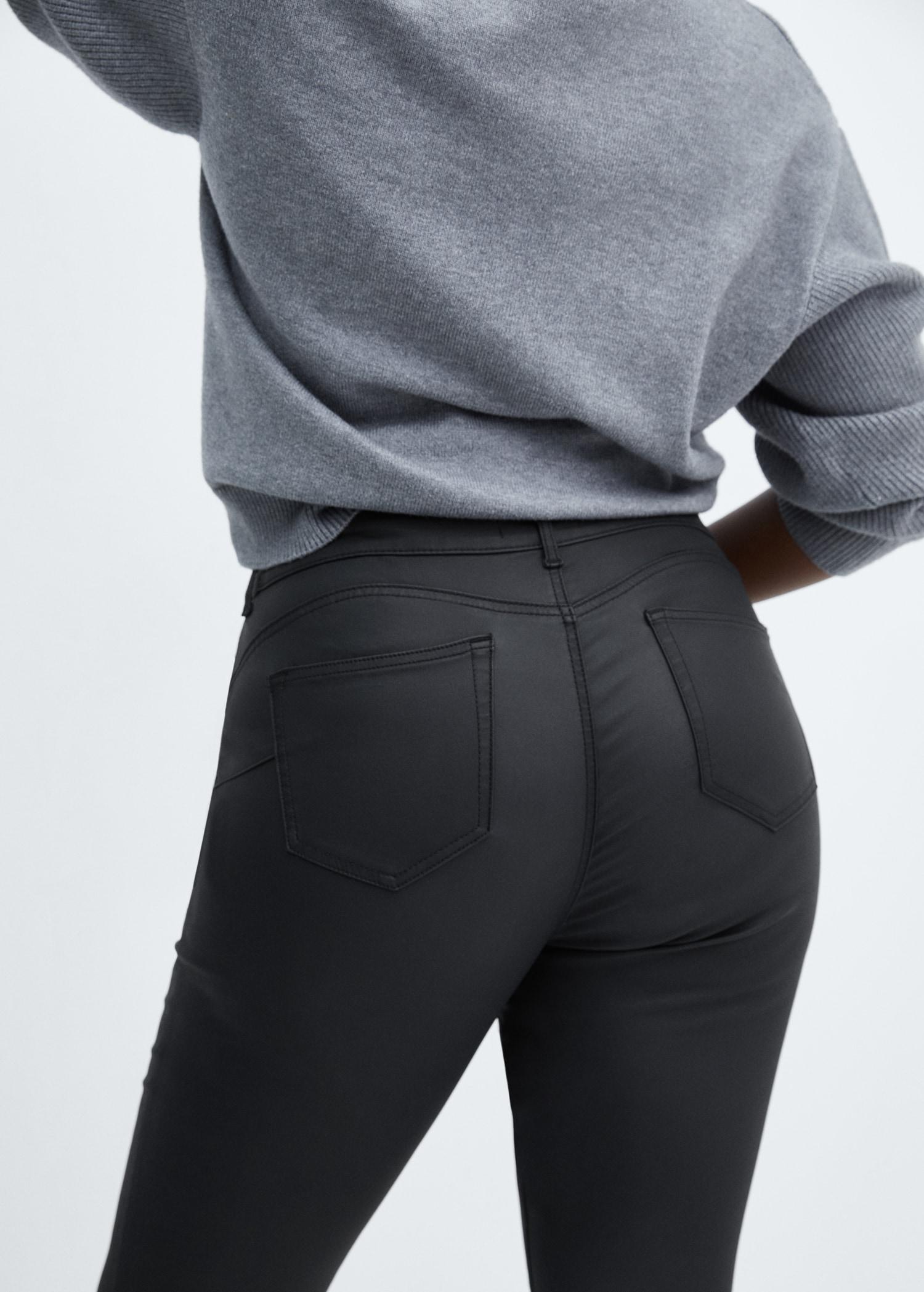 Waxed push-up skinny jeans - Women | MANGO USA Product Image
