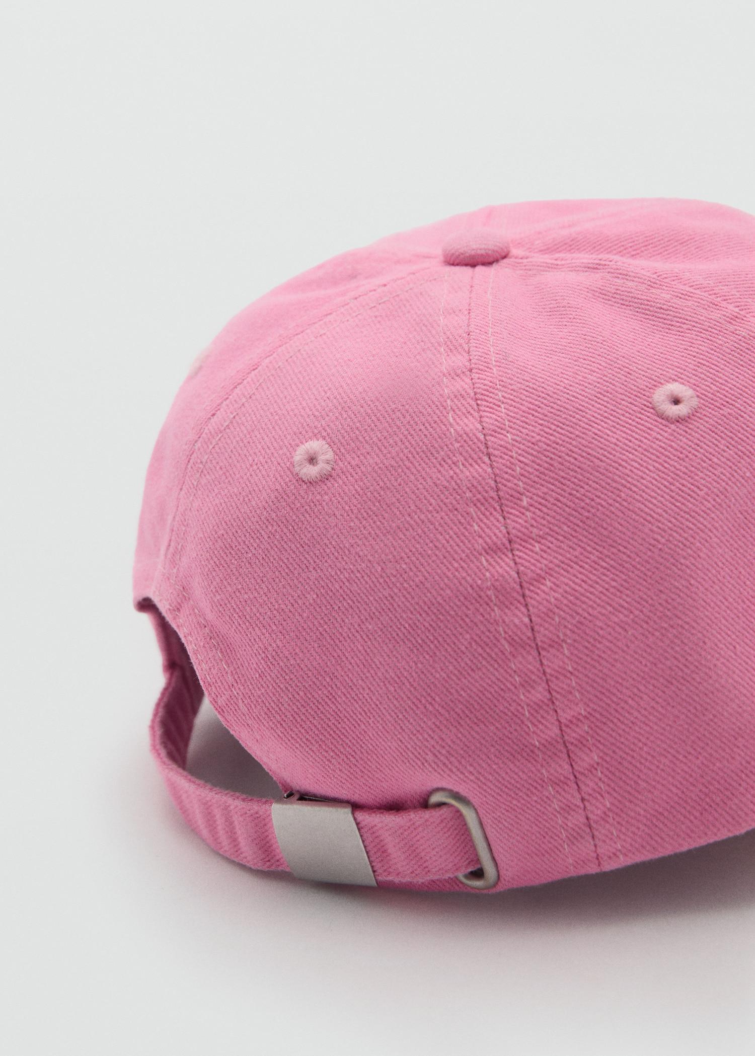 Cotton visor cap - Women | MANGO USA Product Image