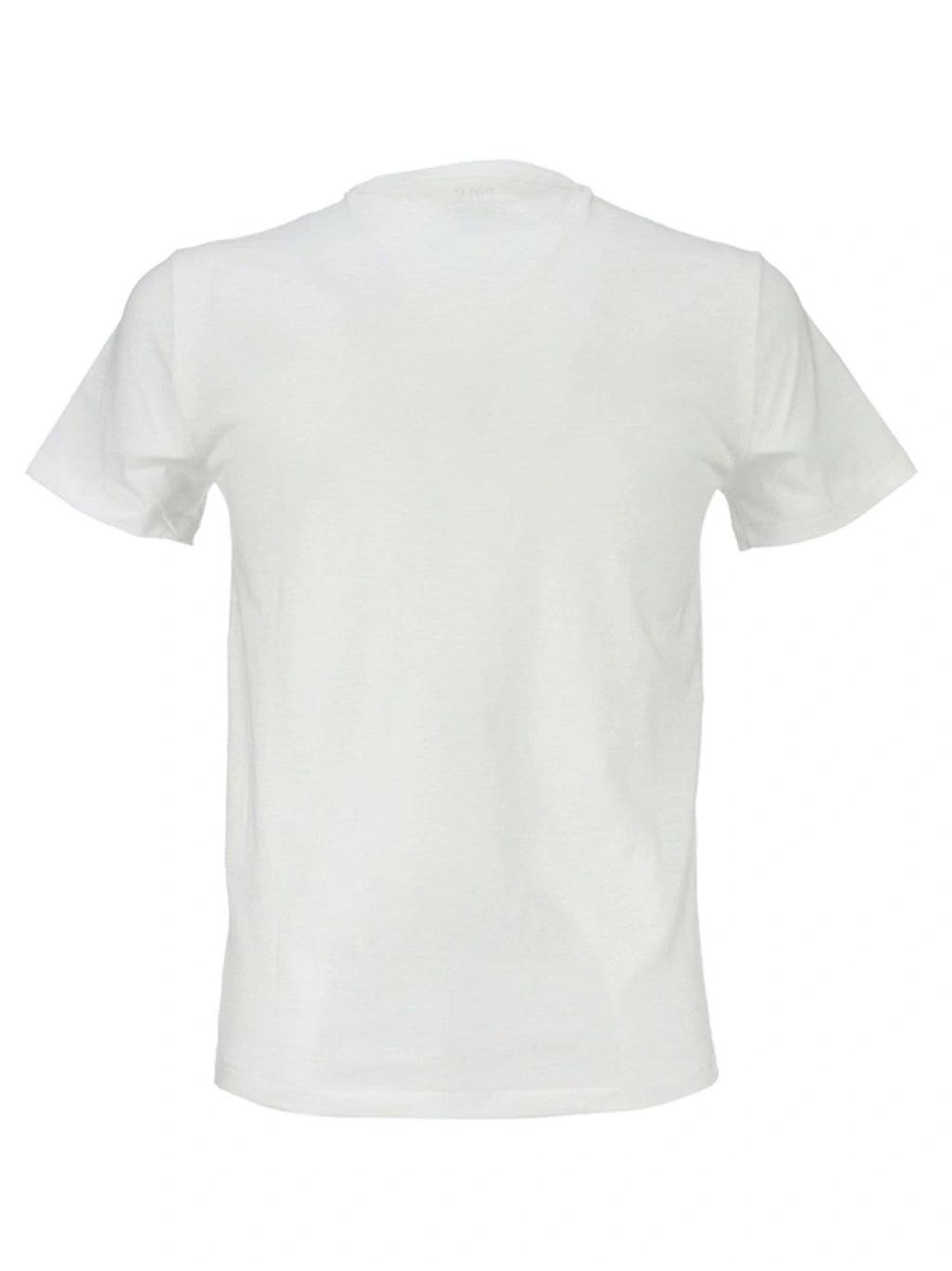 POLO RALPH LAUREN Mens White Regular-fit Crewneck Cotton-jersey T-shirt Product Image