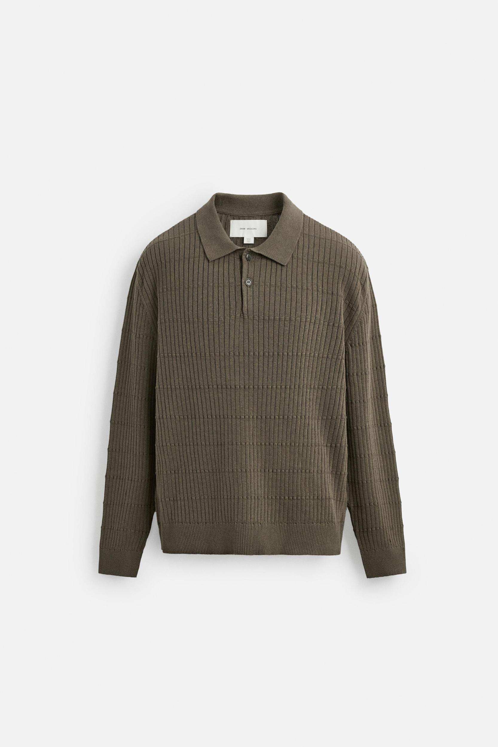 TEXTURED KNIT POLO Product Image