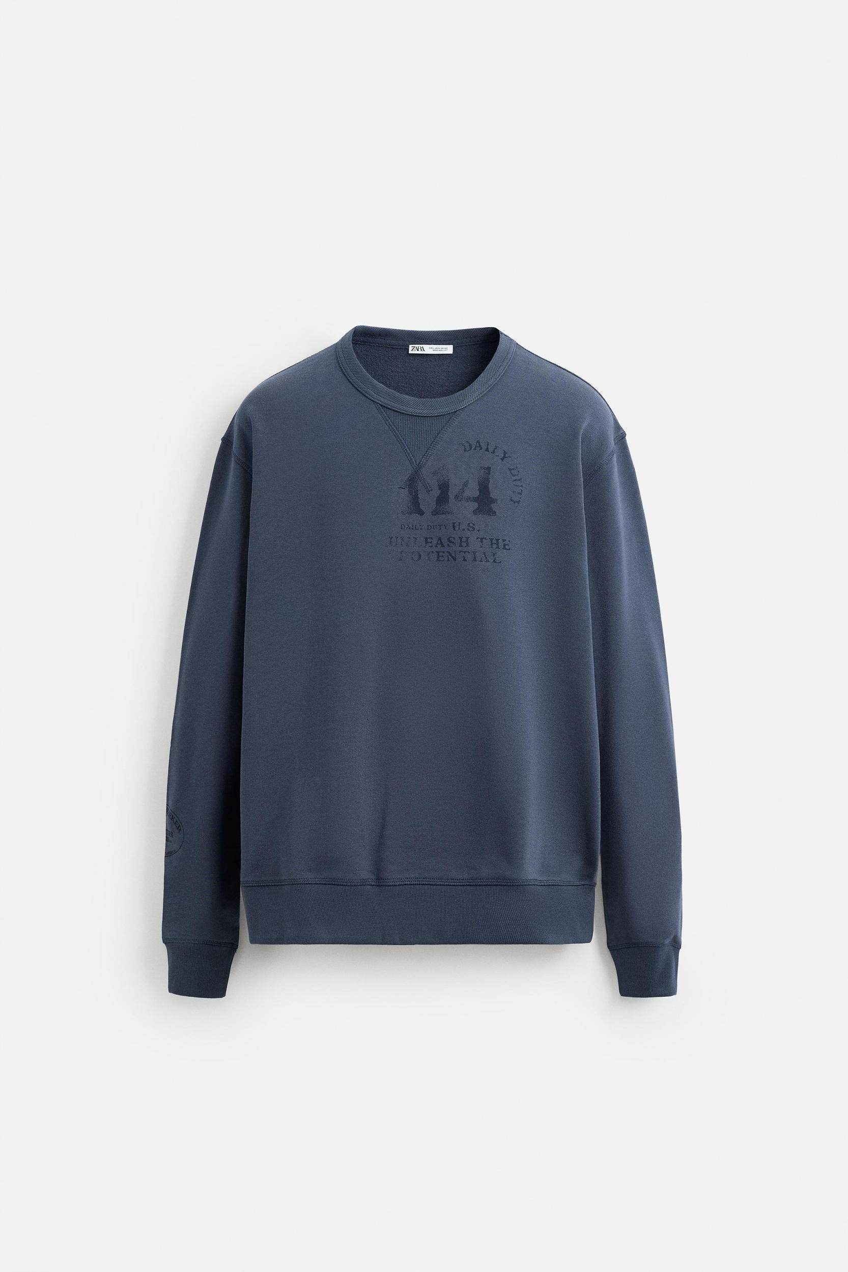 TEXT WASHED SWEATSHIRT Product Image