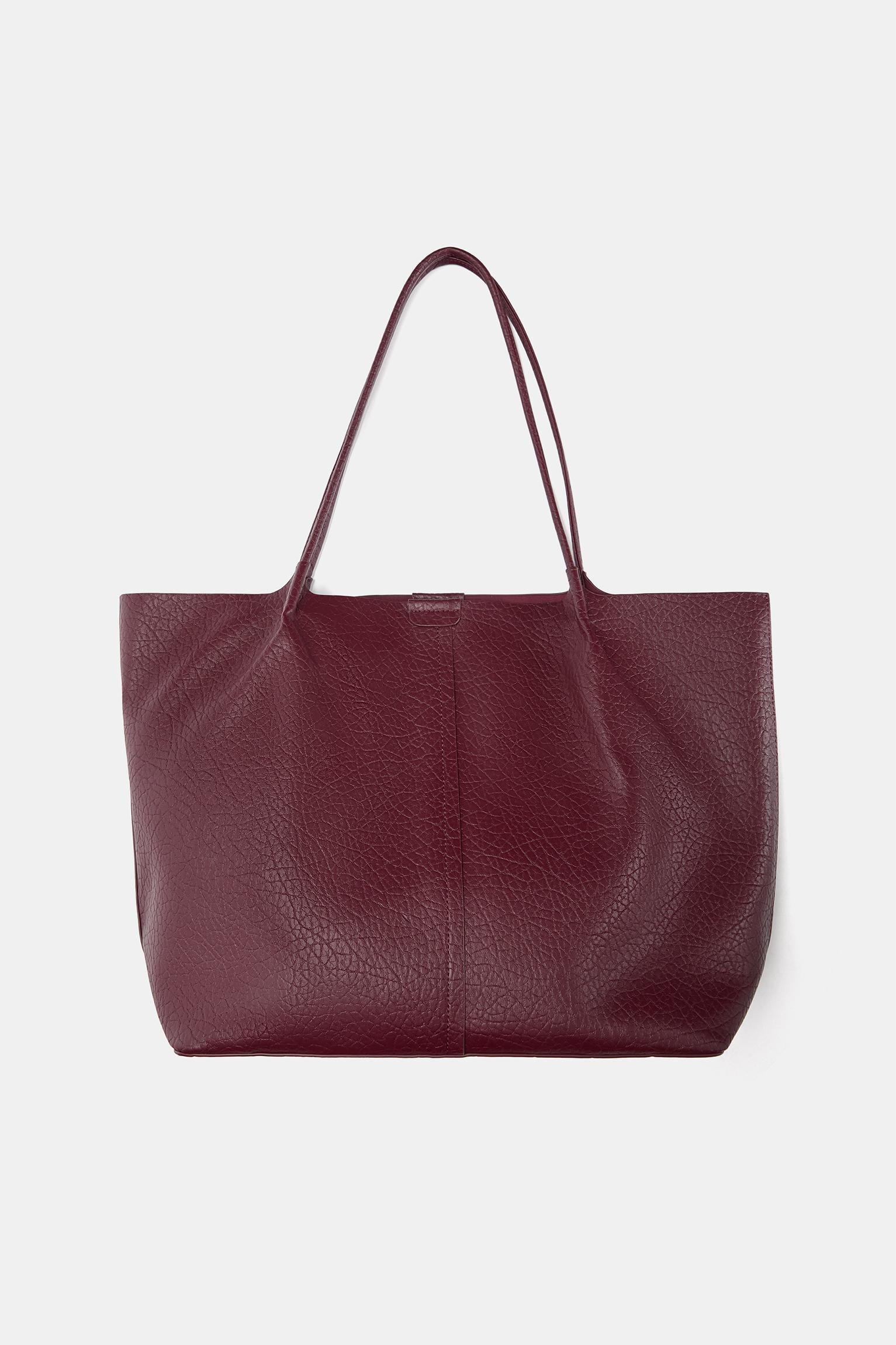 Faux leather shopper bag Product Image
