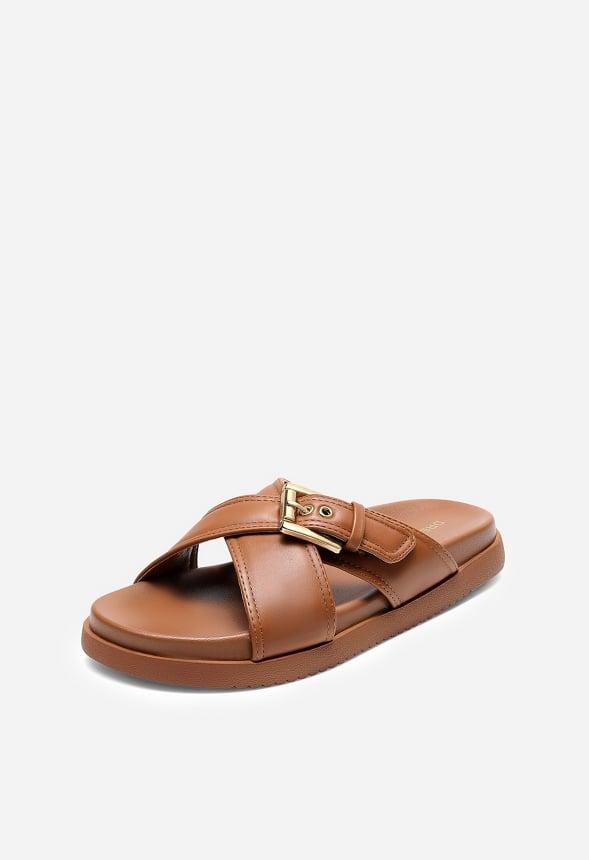 Criss-Cross Flat Sandals Product Image