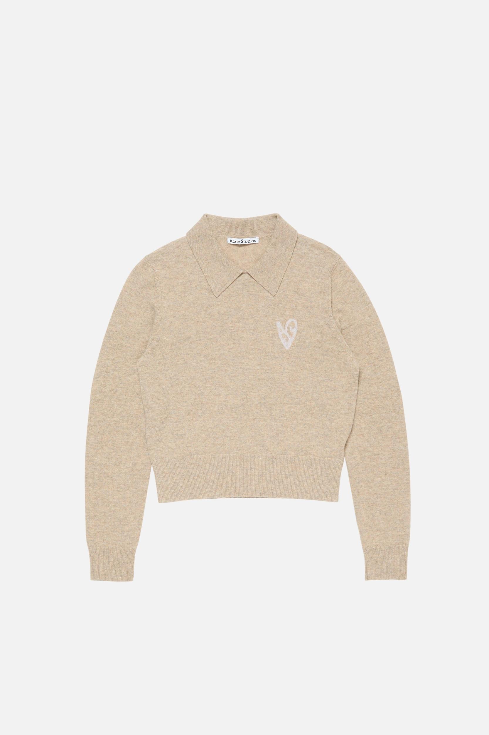 Yak wool polo sweater Product Image